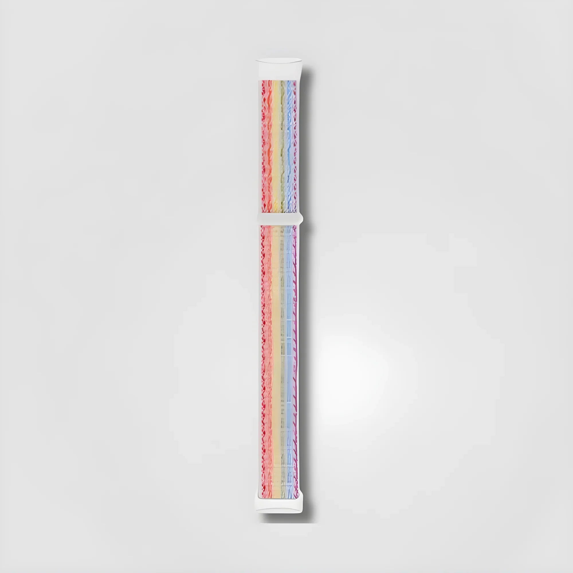 Image of Aeri Sport Loop iridescent white Fitbit Charge band with rainbow woven design