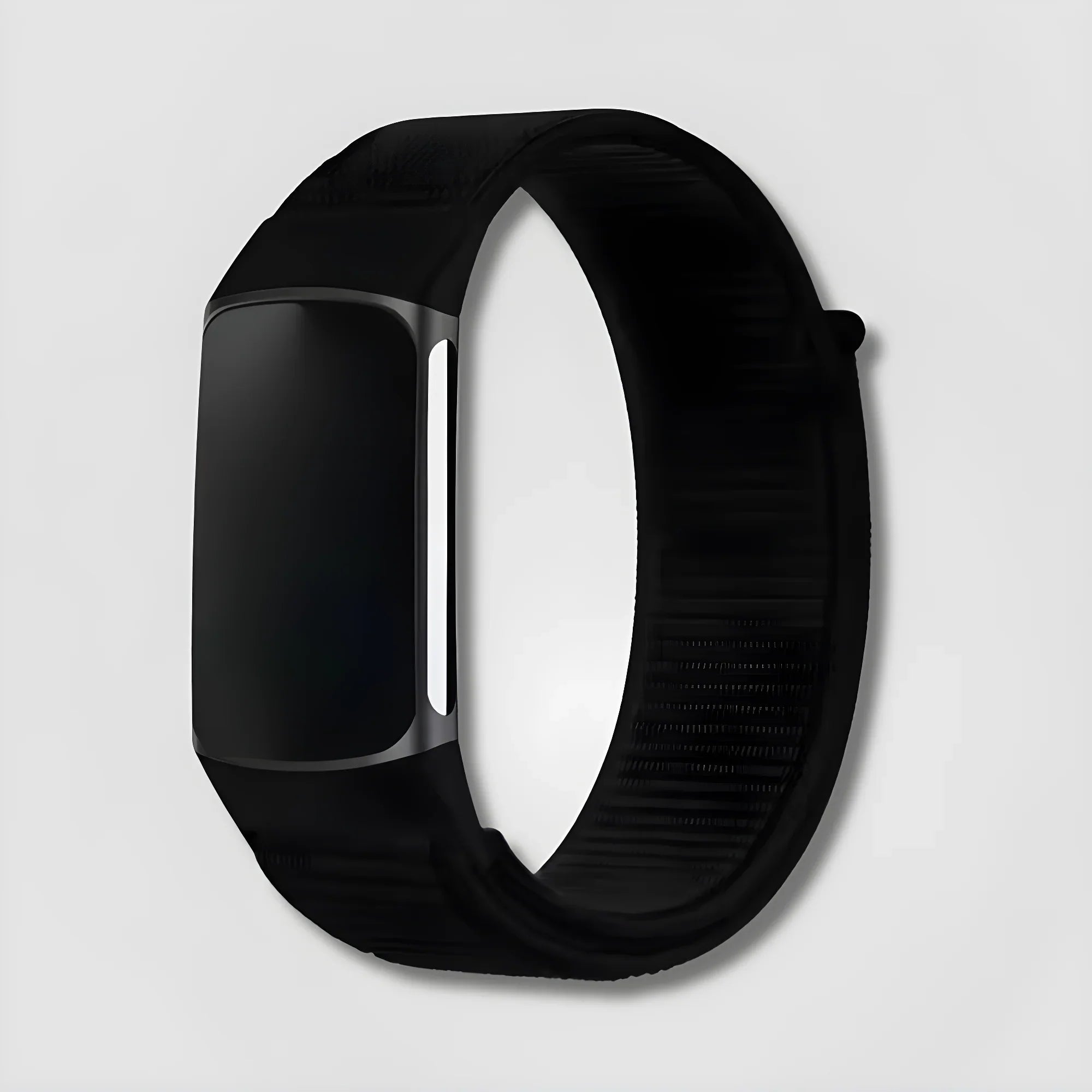 Black Aeri Sport Loop band for Fitbit Charge 5 and 6 on white background