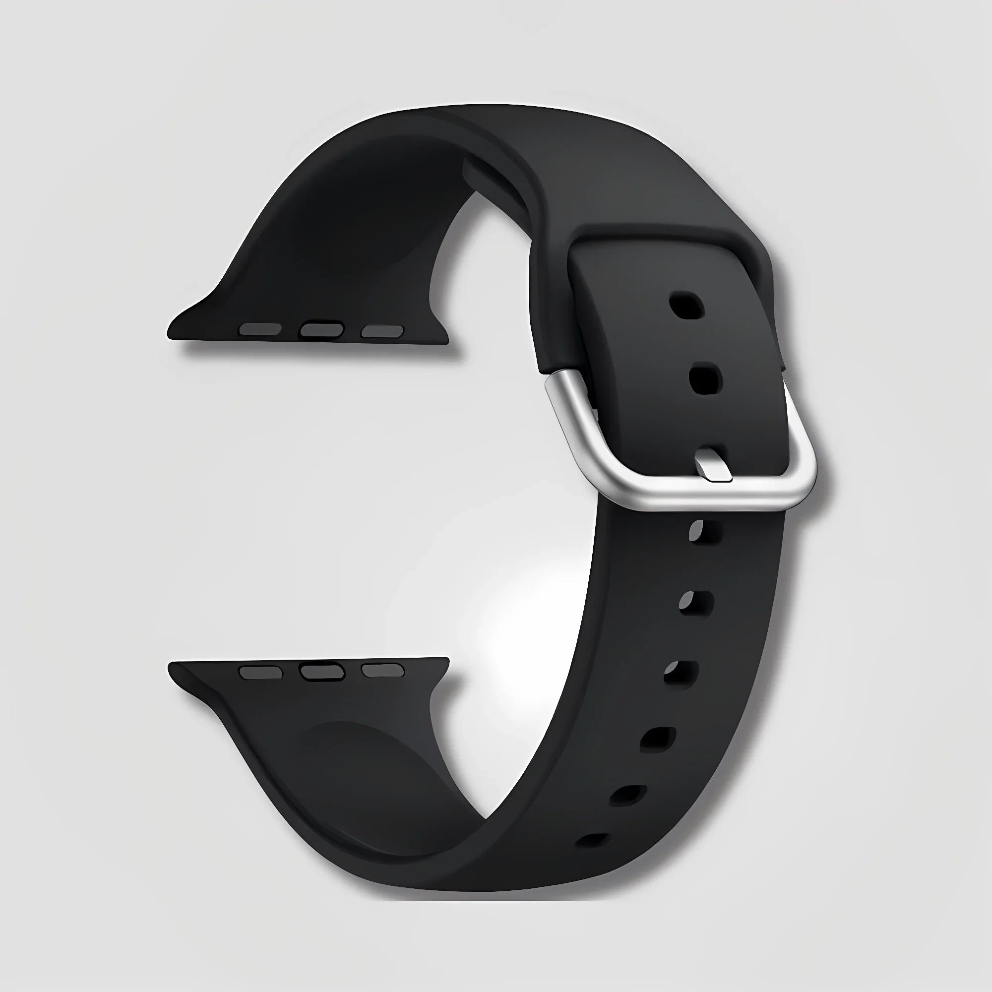 Image of Arc — Silicone Sport Band (Black) — Apple Watch - Nothing but Bands