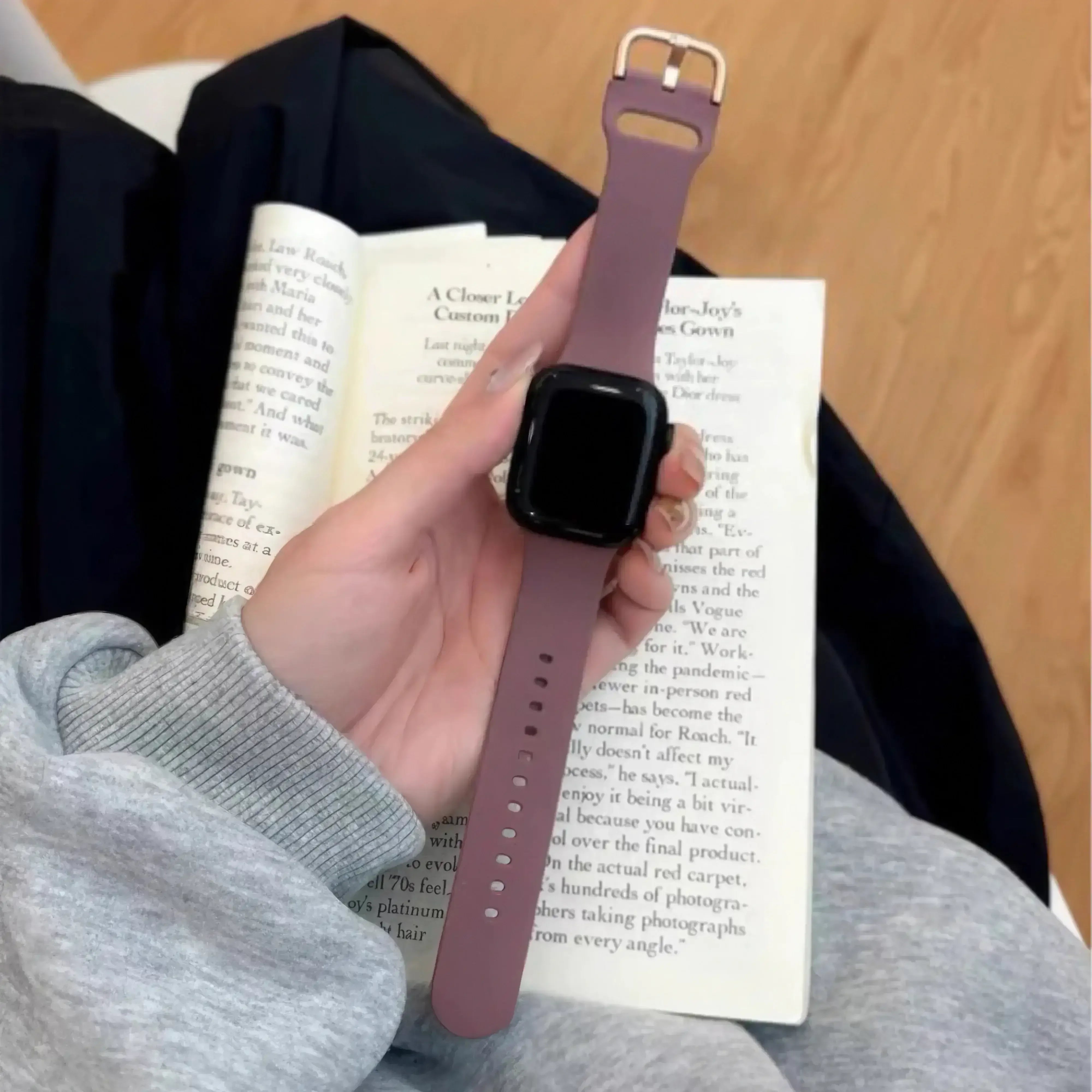 Image of Arc — Silicone Sport Band (Black) — Apple Watch - Nothing but Bands