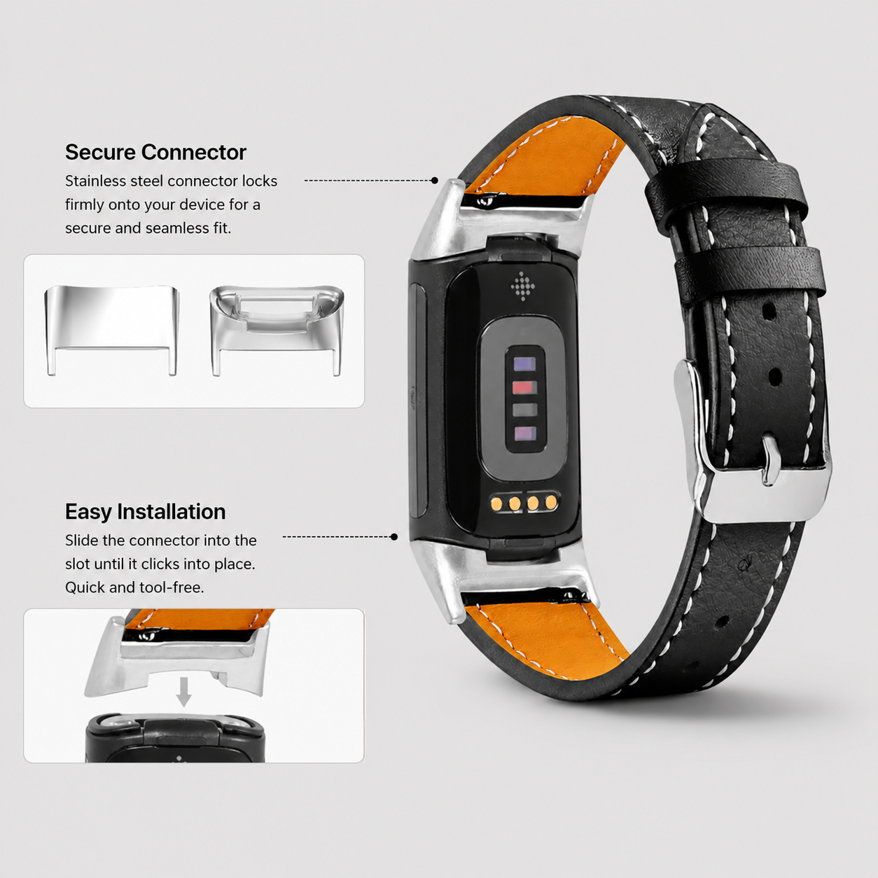 Image of Solvia — Silicone Sport Strap — Fitbit Versa 1/2 & Lite