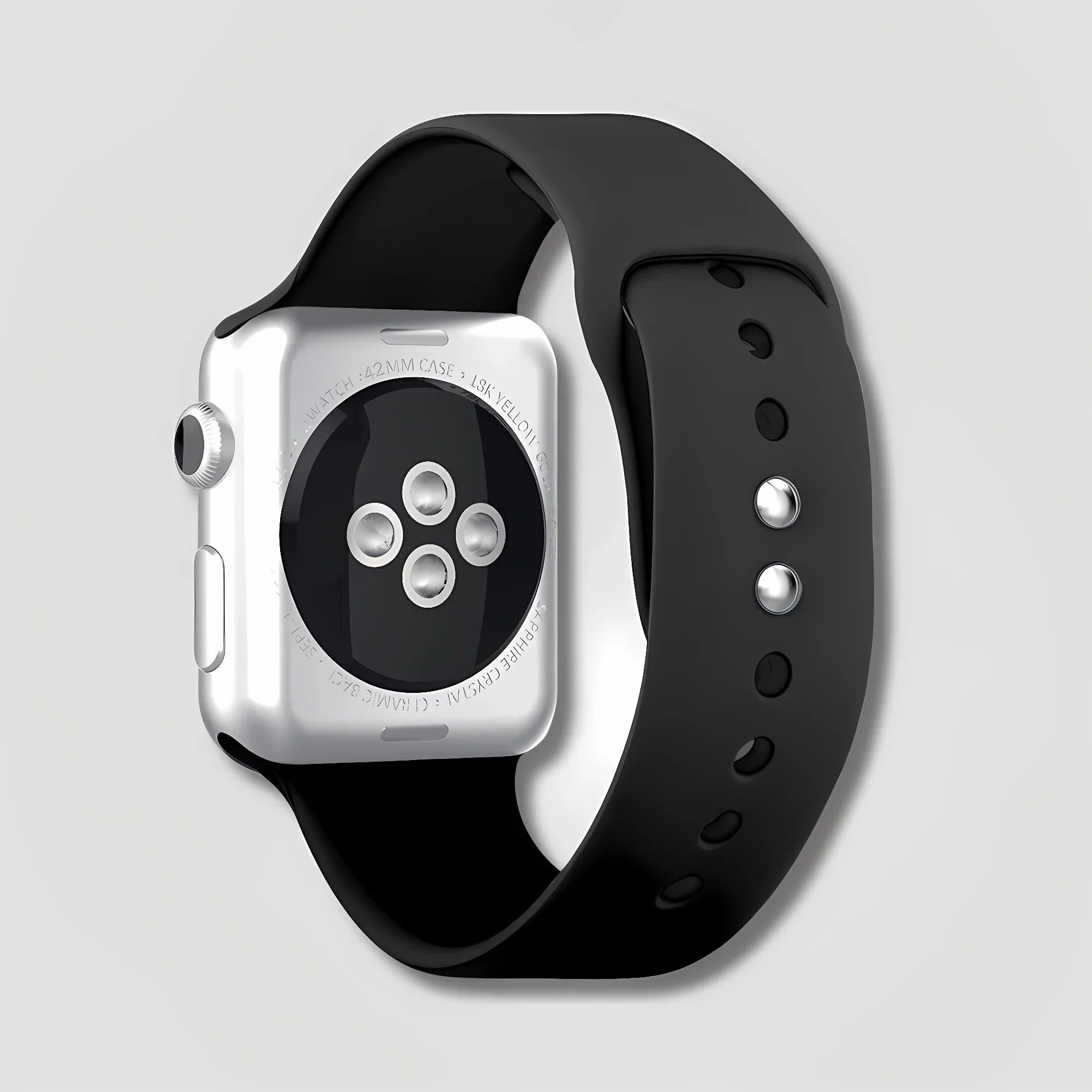 Halo — Silicone Sport Band (Black) — Apple Watch - Nothing but Bands