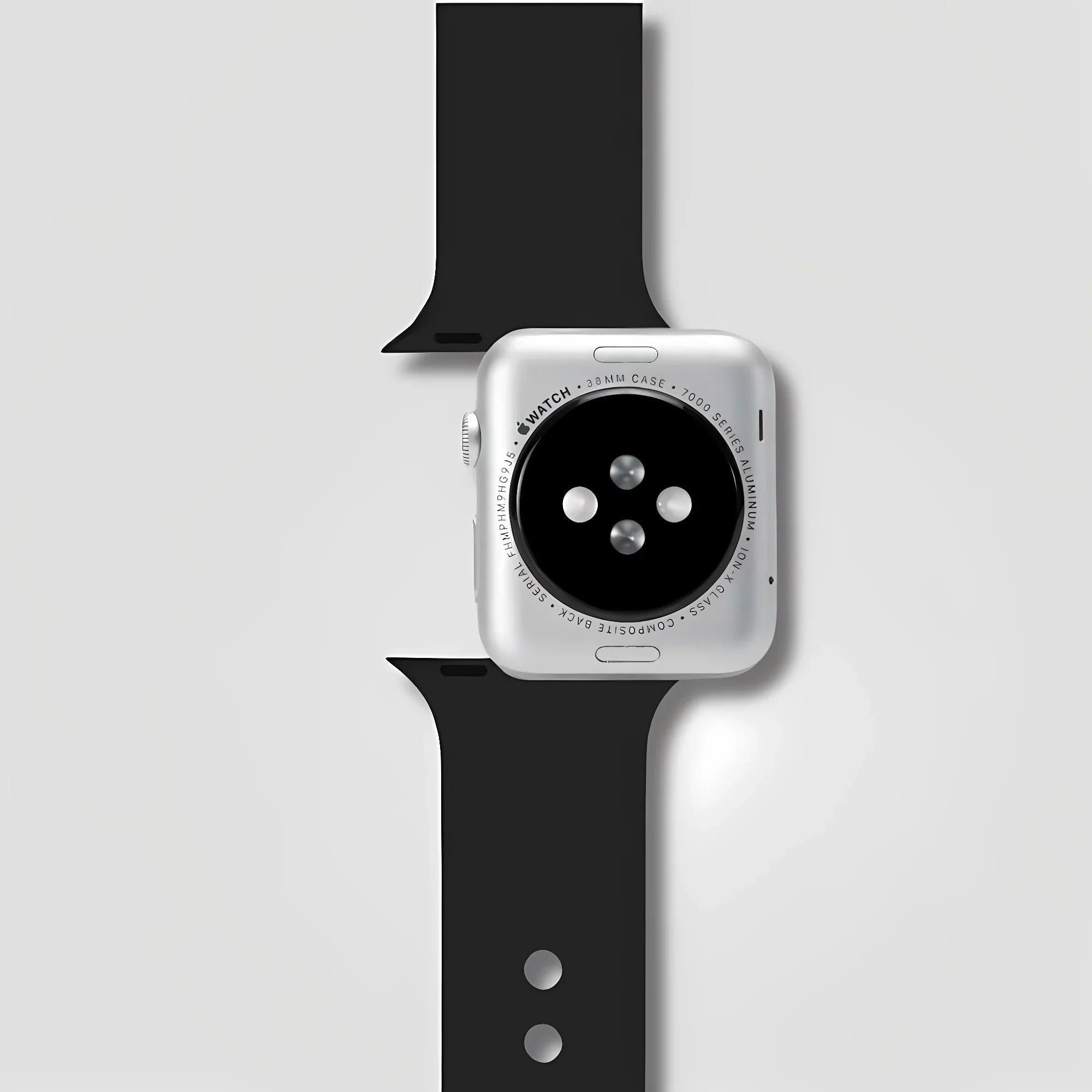 Image of Halo — Silicone Sport Band (Black) — Apple Watch - Nothing but Bands