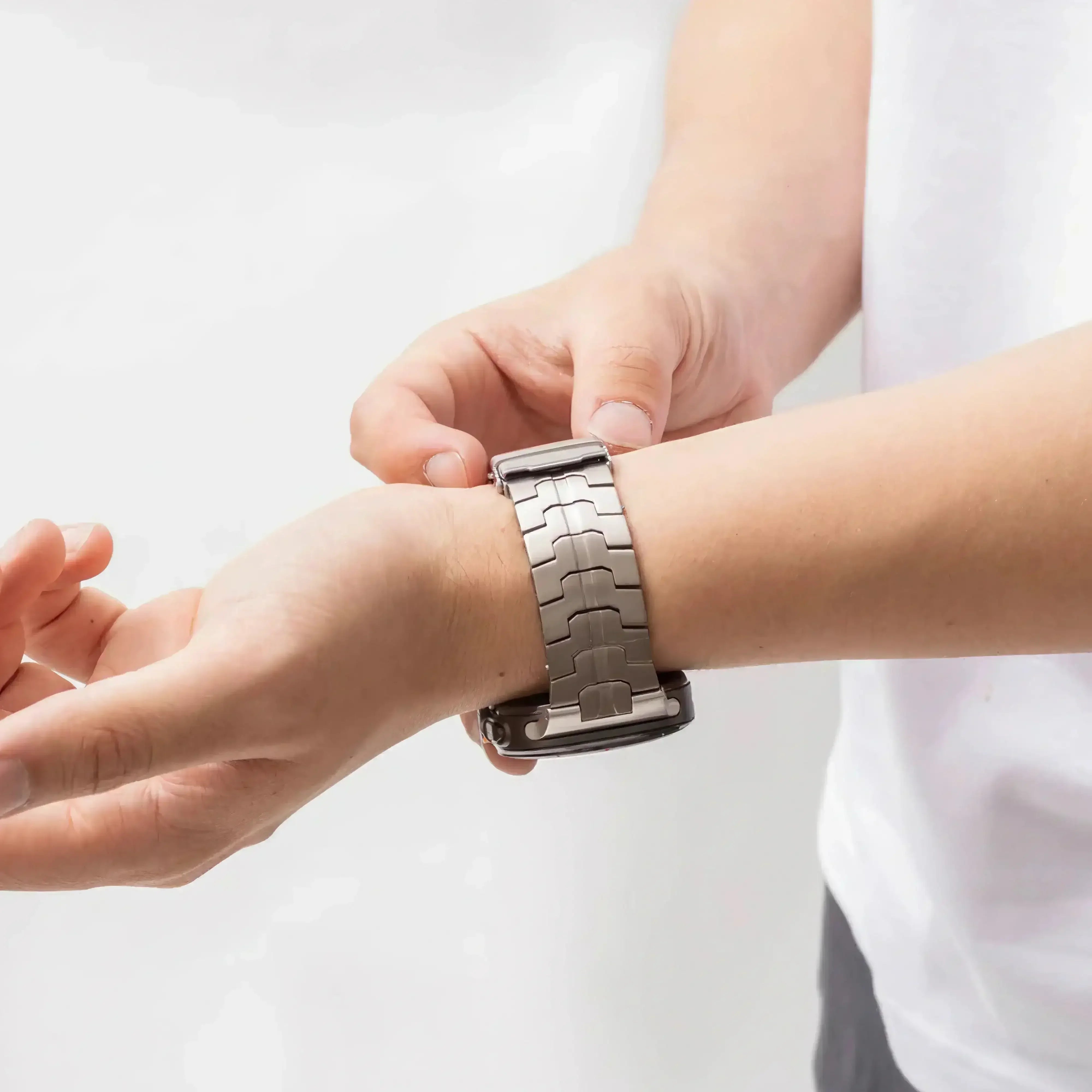 Image of Kryos — Stainless Link (Silver) — Galaxy Watch Ultra - Nothing but Bands