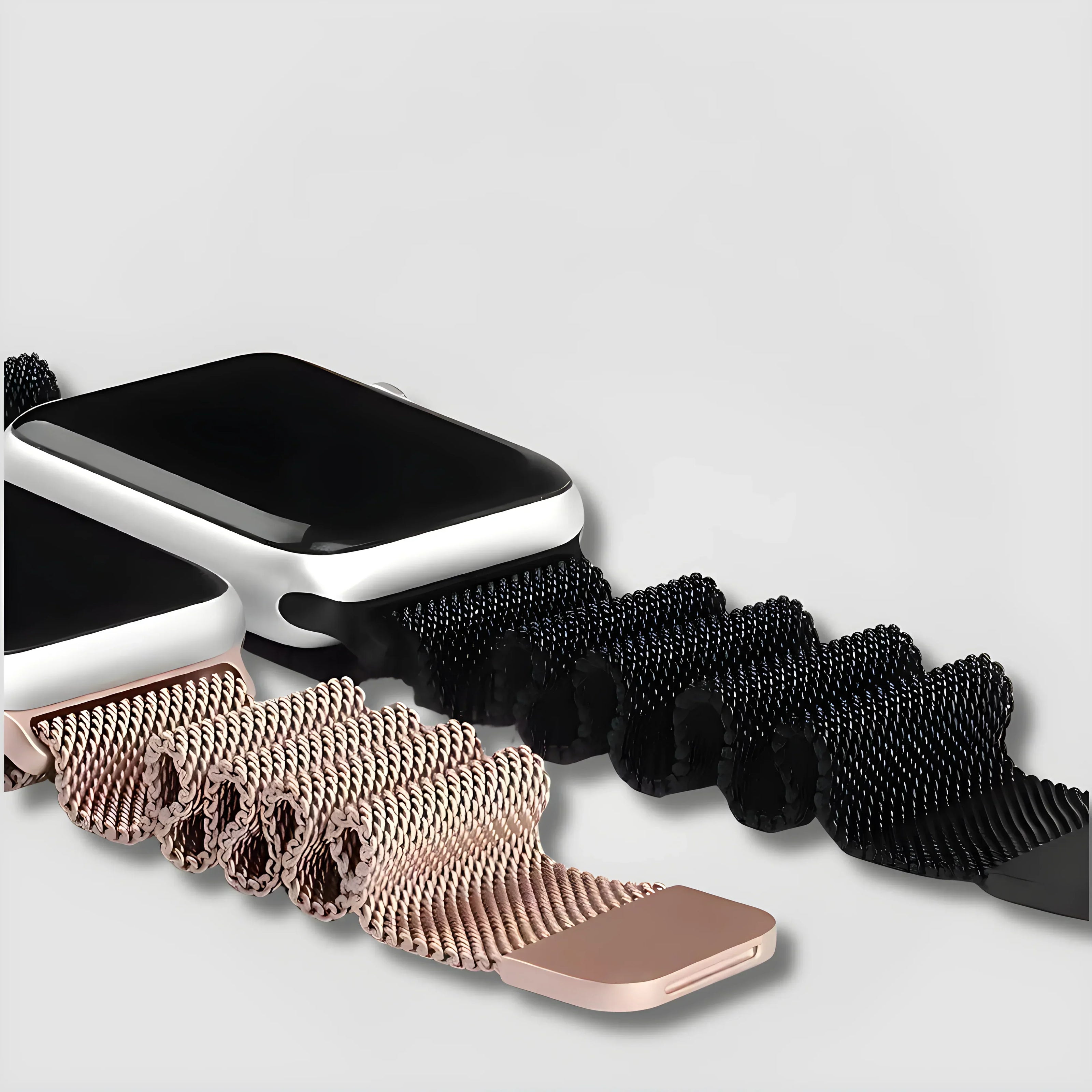Lunor — Magnetic Milanese (Rose Gold) — Apple Watch - Nothing but Bands