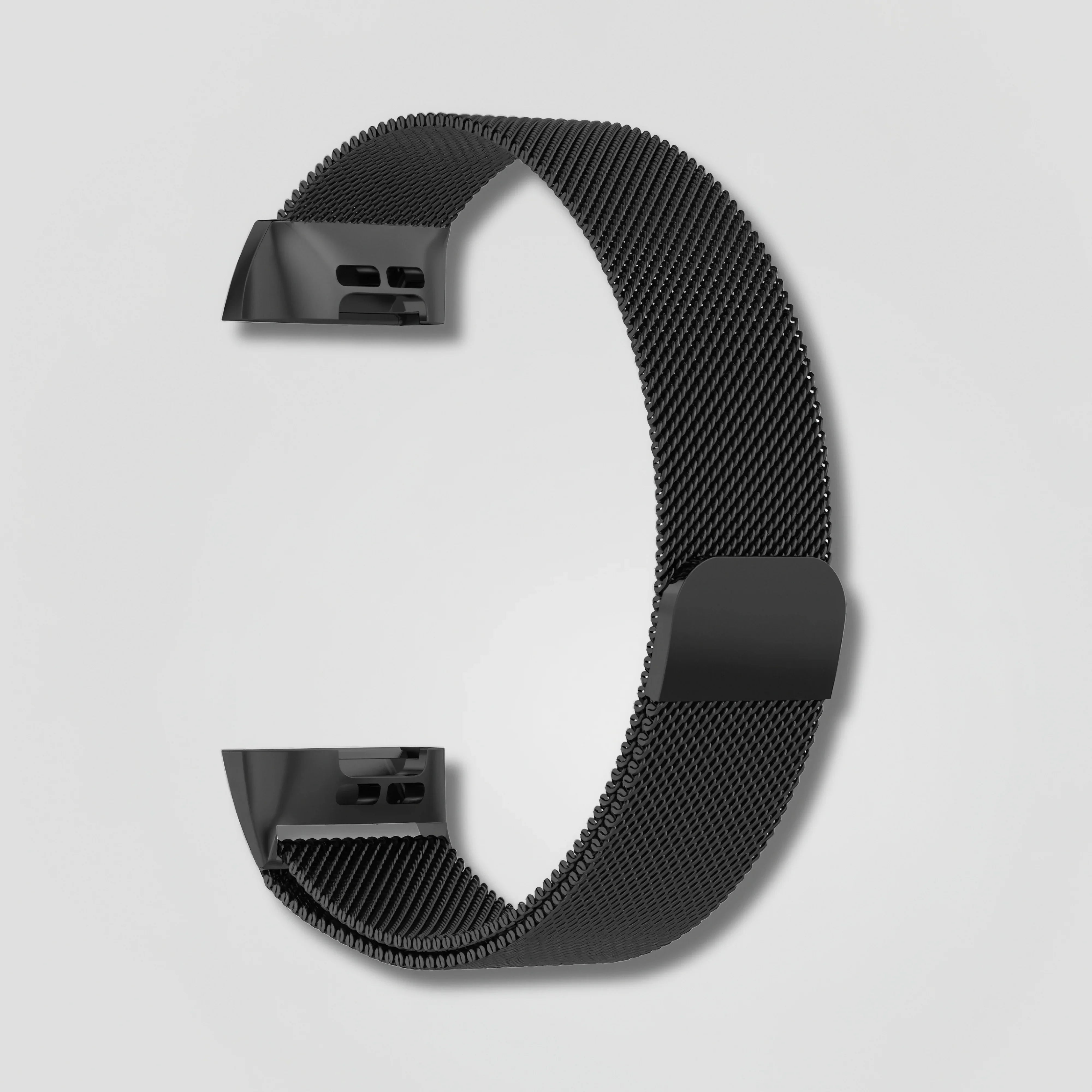 Lurea — Magnetic Milanese (Black) — Fitbit Charge 3/4 - Nothing but Bands