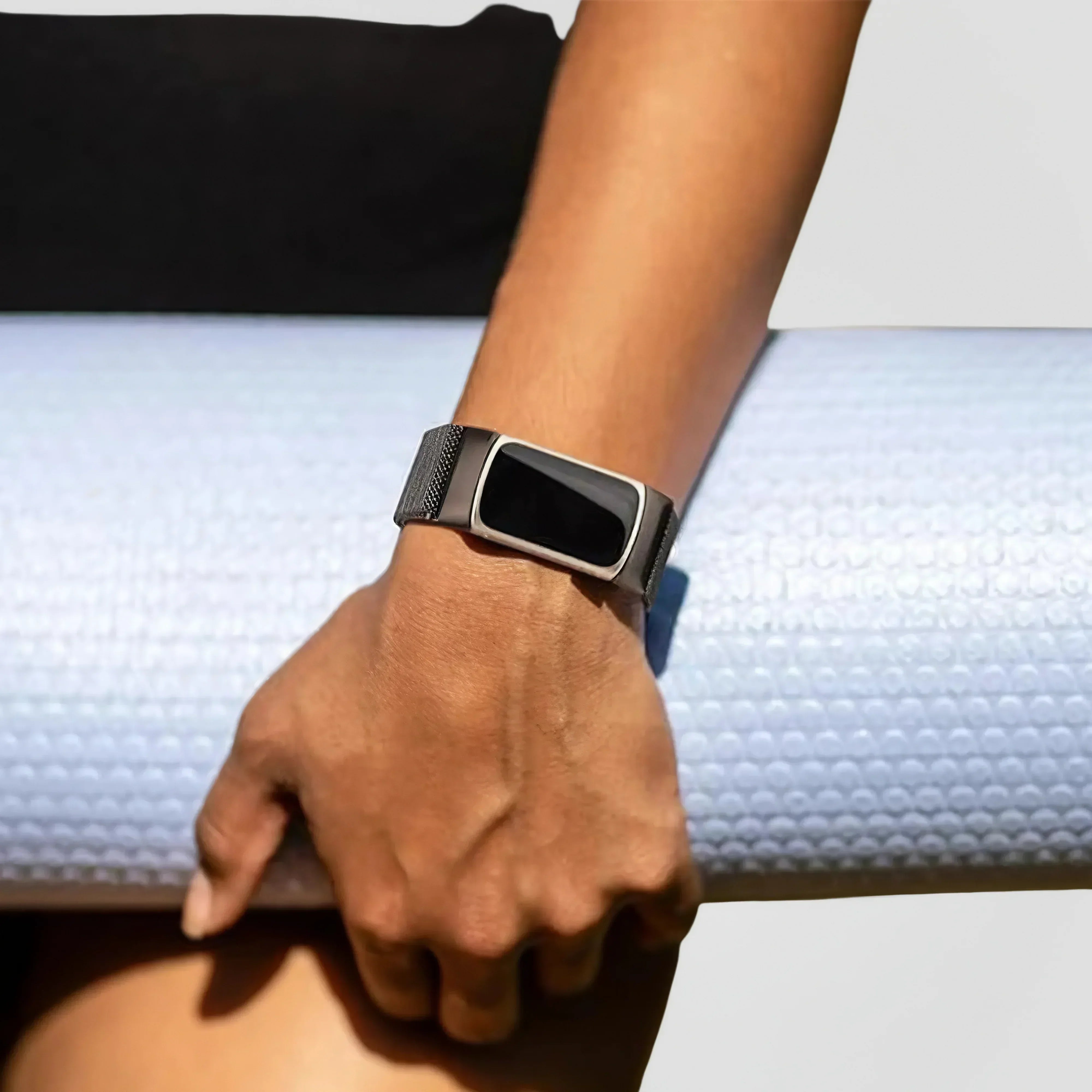 Image of Lurea — Magnetic Milanese (Opal Chrome) — Fitbit Charge 3/4 - Nothing but Bands