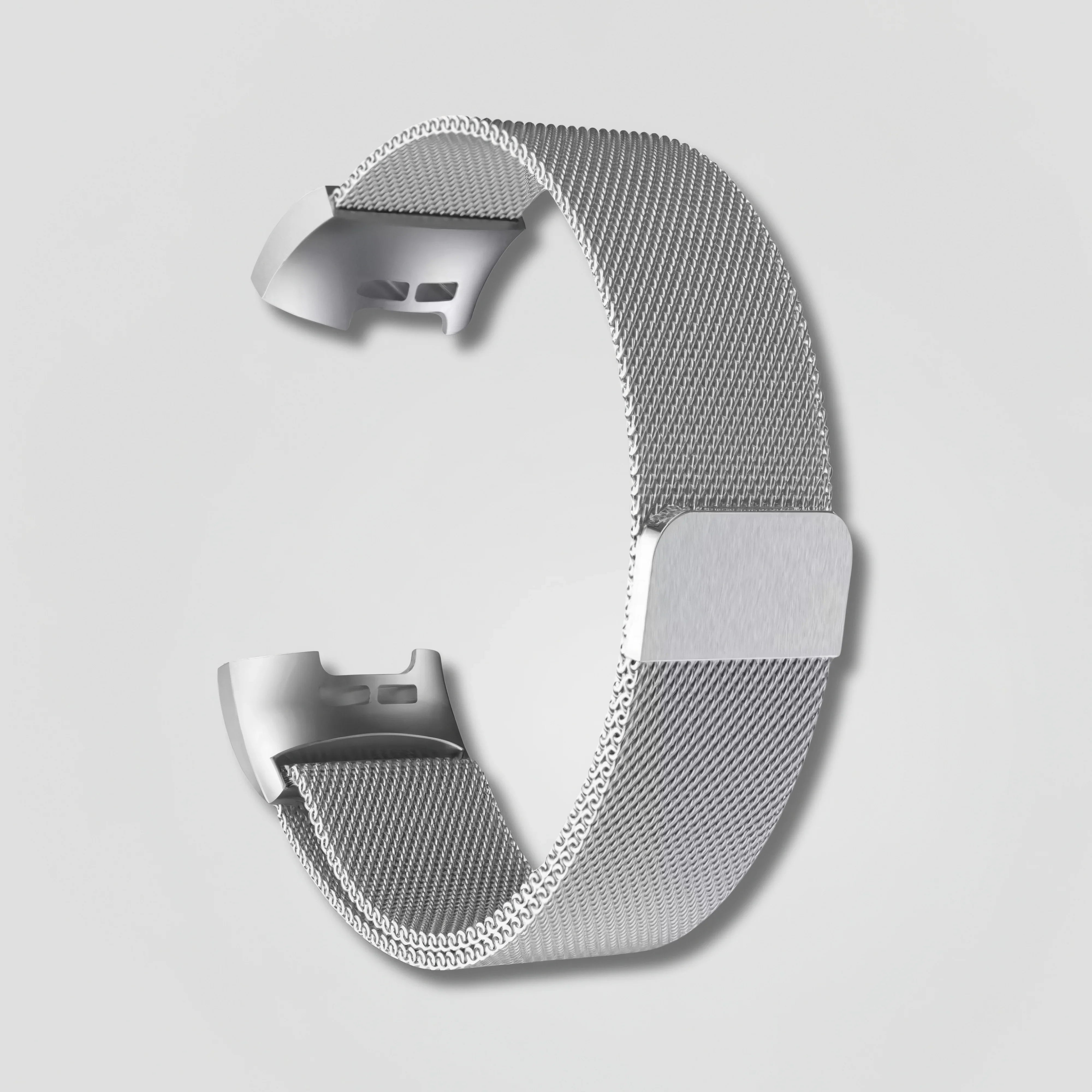 Lurea — Magnetic Milanese (Silver) — Fitbit Charge 3/4 - Nothing but Bands