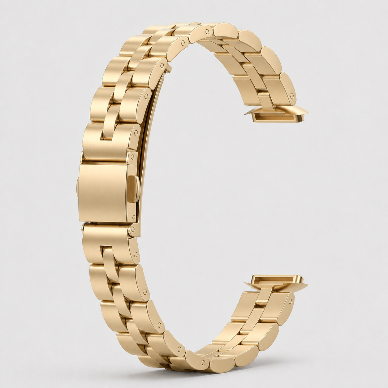 Image of Veyra — Correa de eslabones de acero inoxidable — Fitbit Luxe