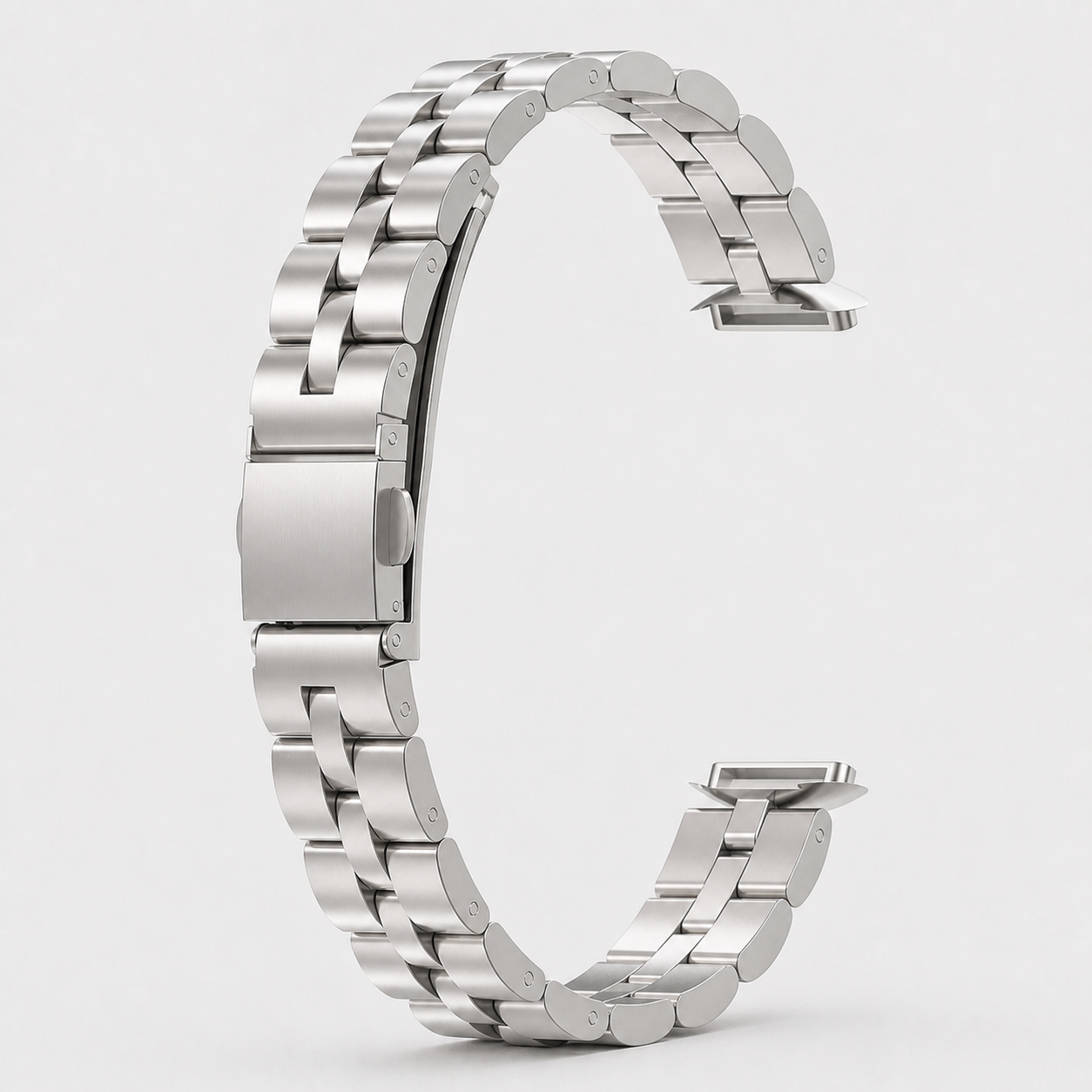 Image of Veyra — Correa de eslabones de acero inoxidable — Fitbit Luxe
