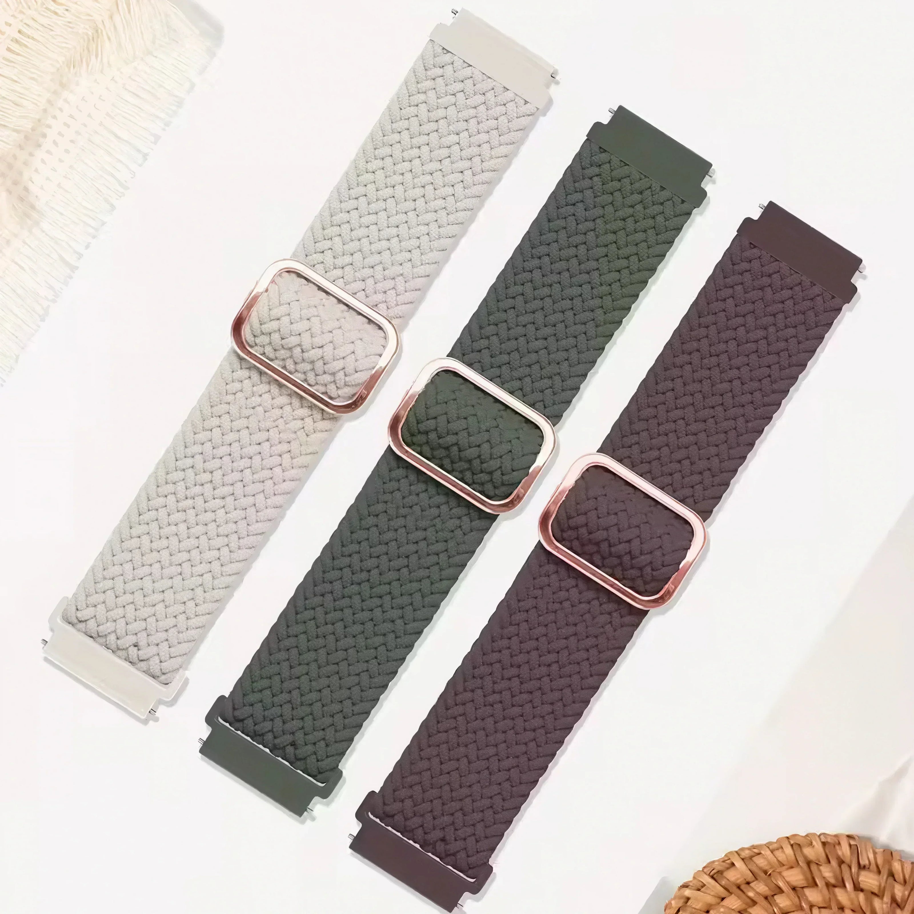 Mavric — Braided Loop (Light Pink) — Quick Release 22mm - Nothing but Bands