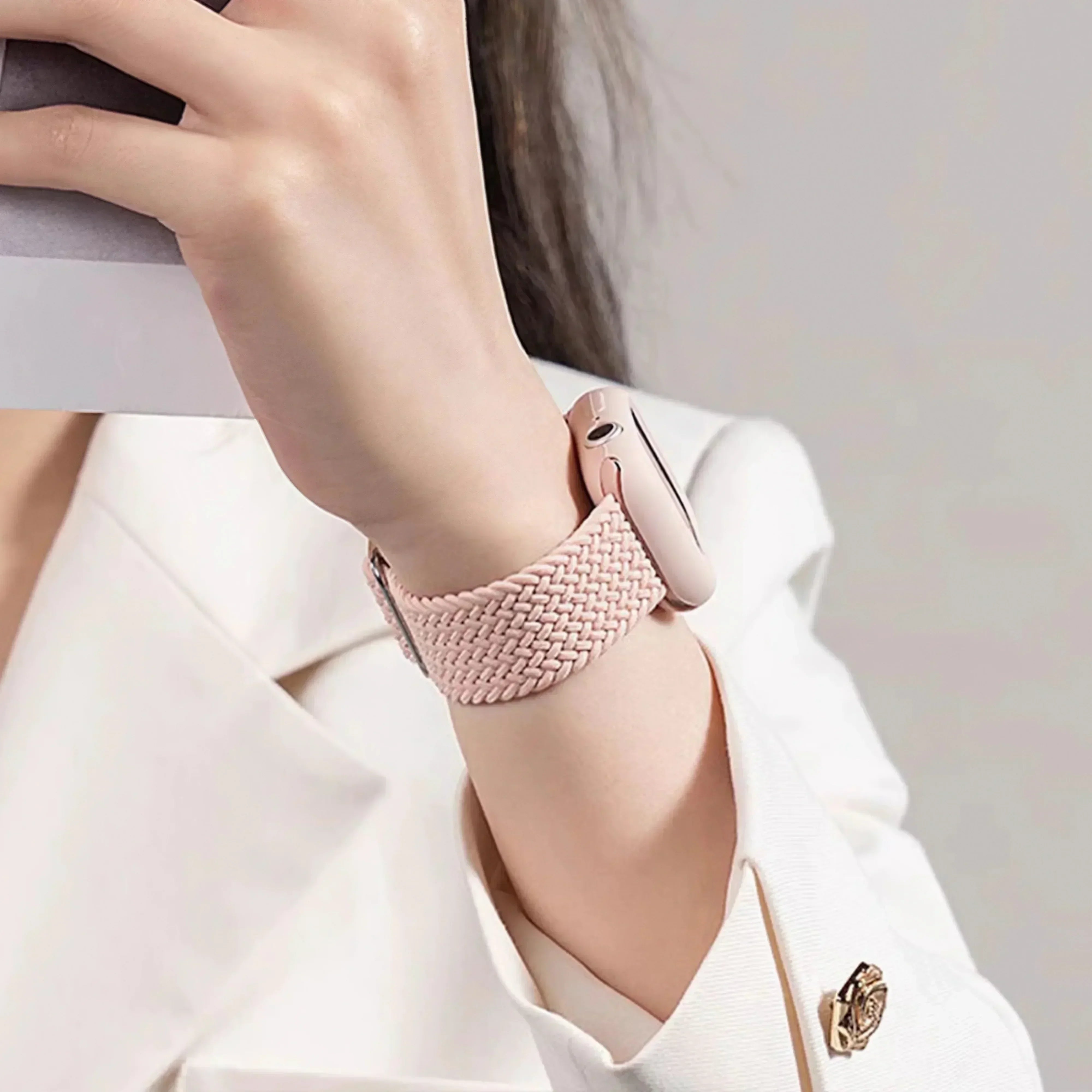 Image of Neris — Braided Loop (Red) — Fitbit Versa 3/4 & Sense 1/2 - Nothing but Bands