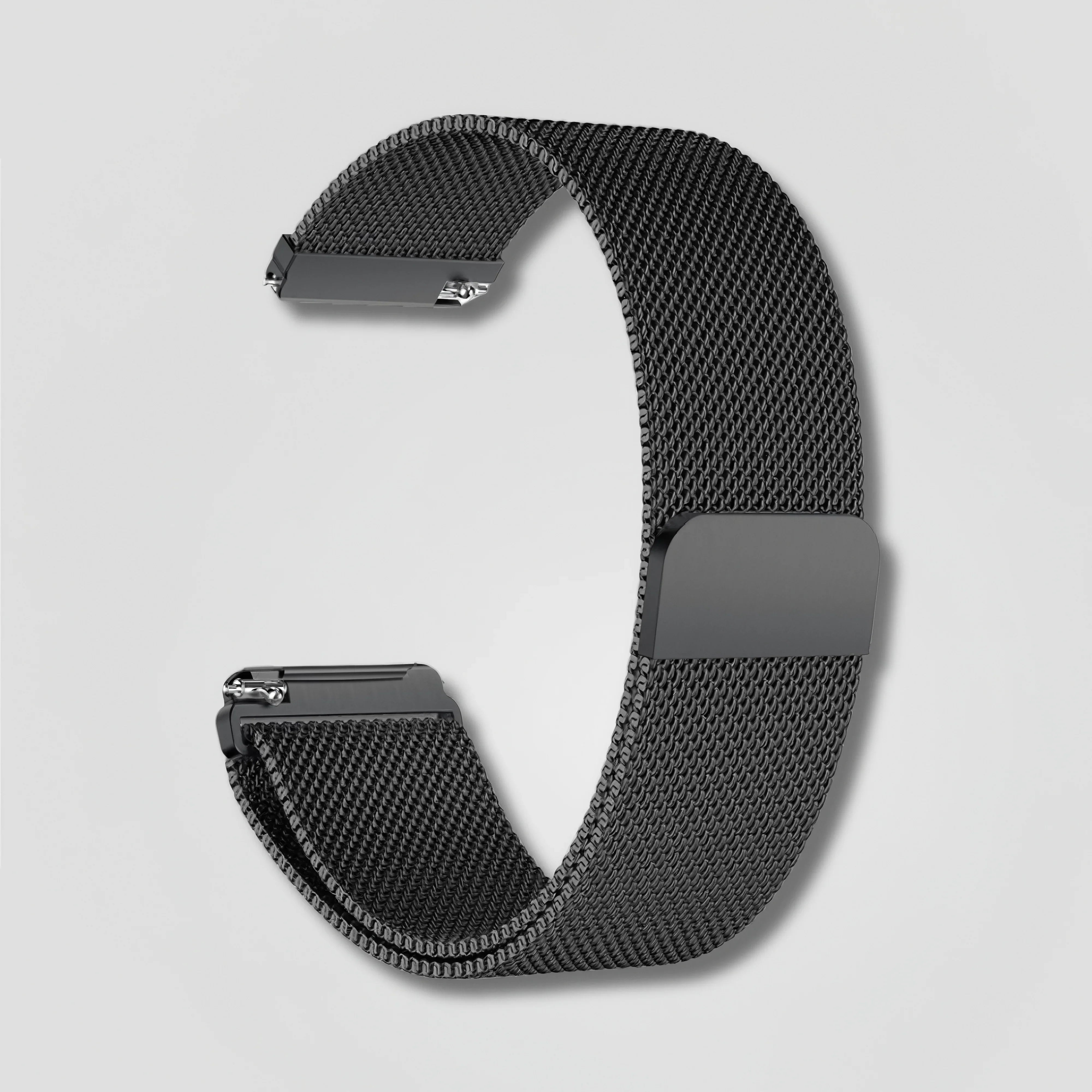 Image of Nova — Magnetic Milanese (Black) — Fitbit Versa 1/2 & Lite - Nothing but Bands