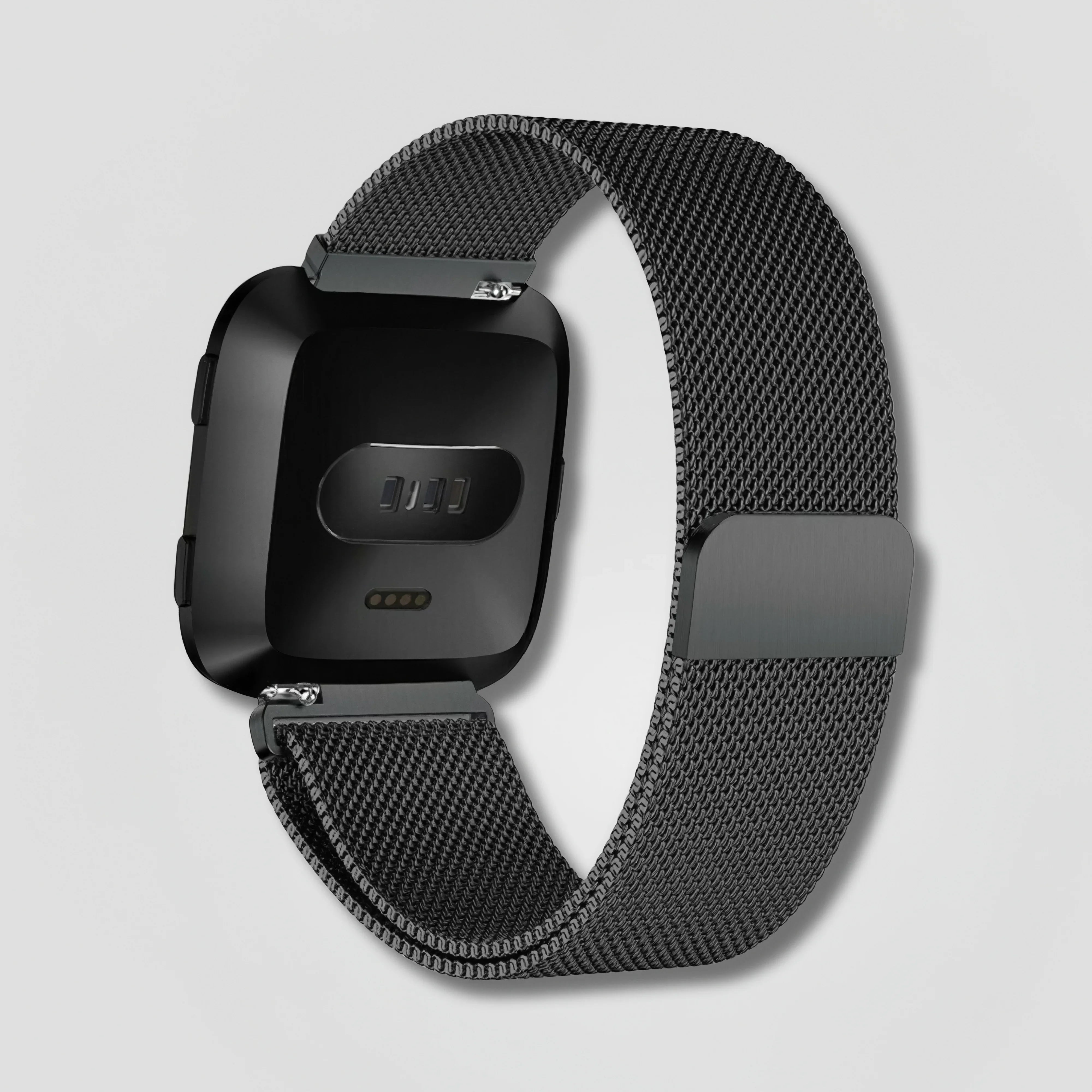 Nova — Magnetic Milanese (Black) — Fitbit Versa 1/2 & Lite - Nothing but Bands