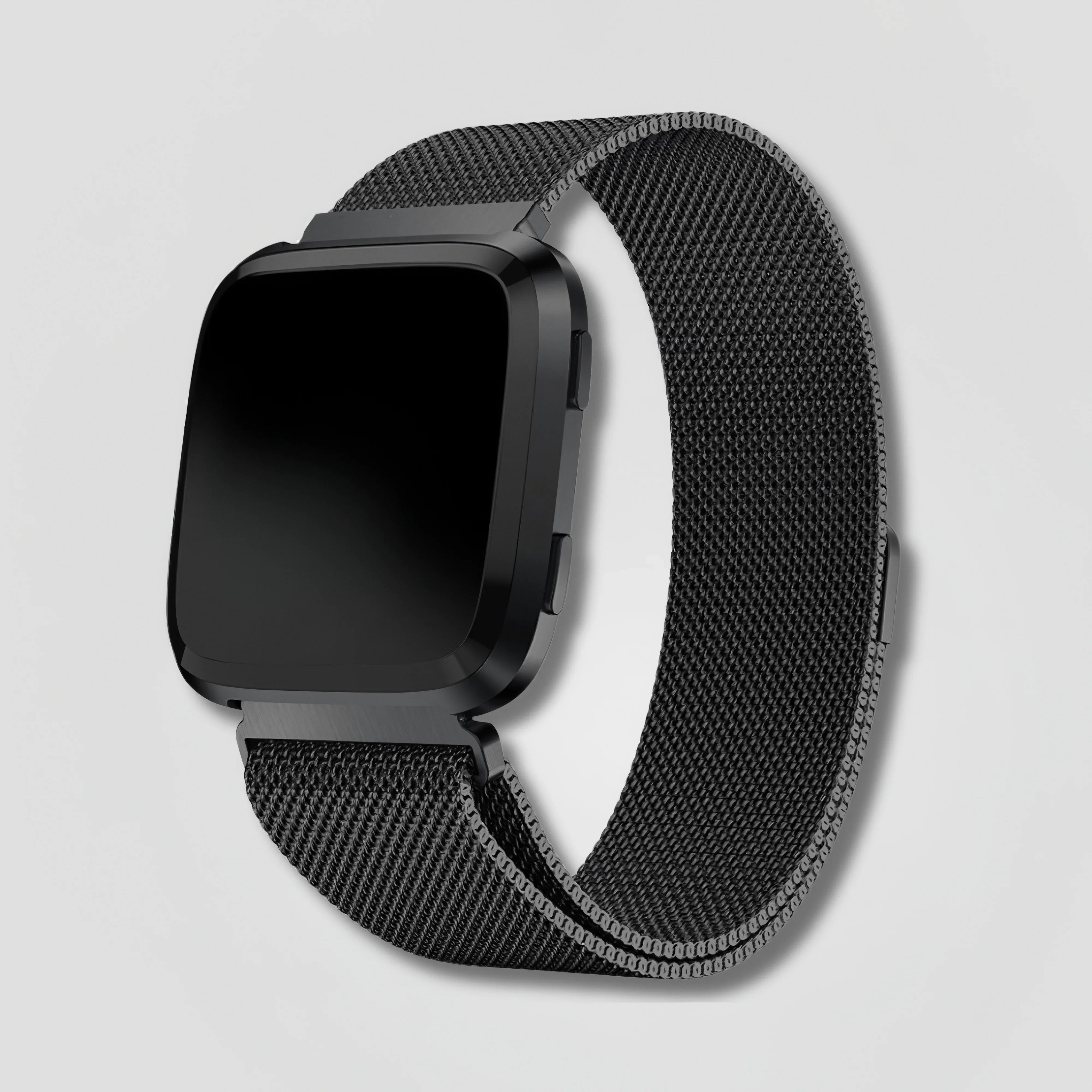 Nova — Magnetic Milanese (Black) — Fitbit Versa 1/2 & Lite - Nothing but Bands