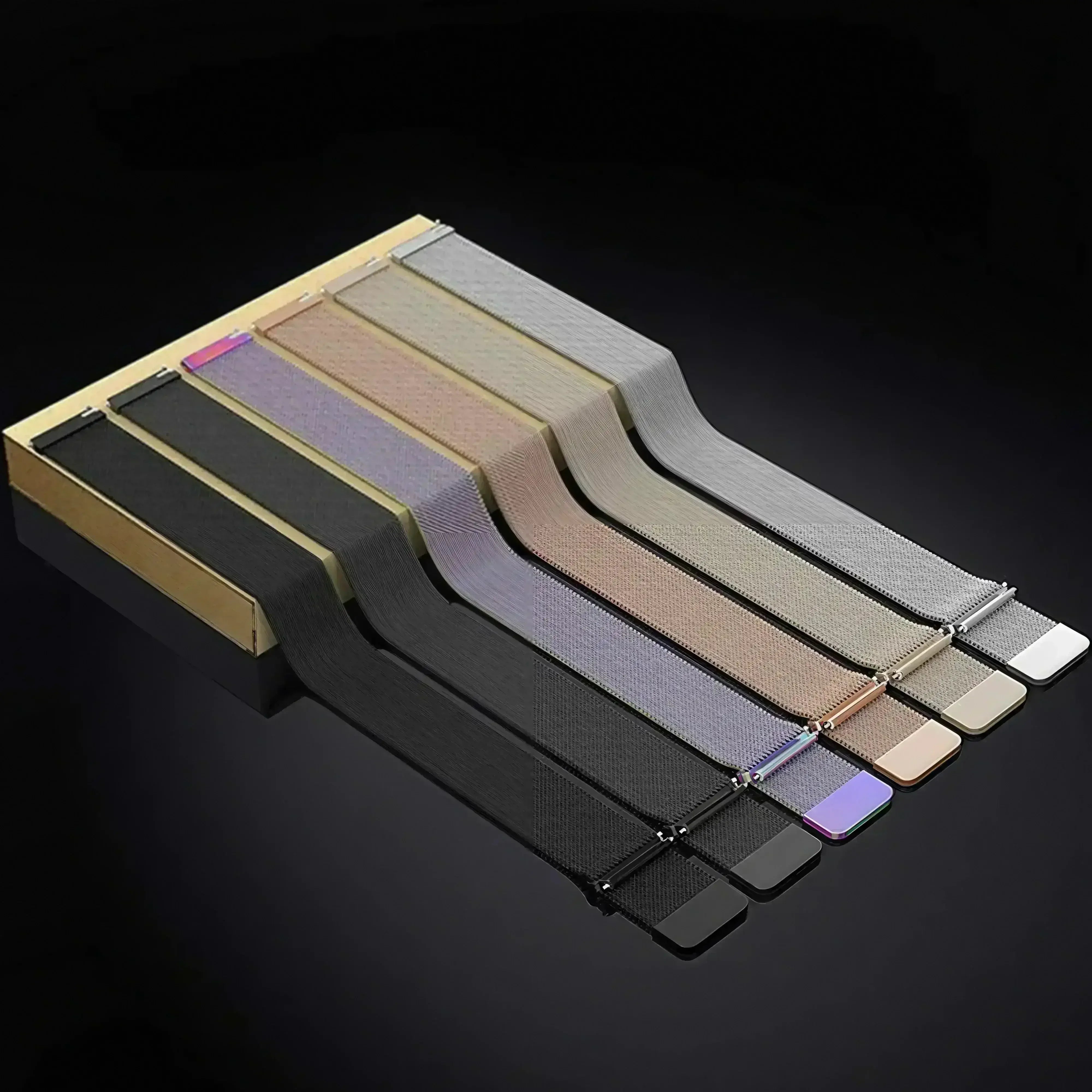 Image of Nova — Magnetic Milanese (Light Pink) — Fitbit Versa 3/4 & Sense 1/2 - Nothing but Bands