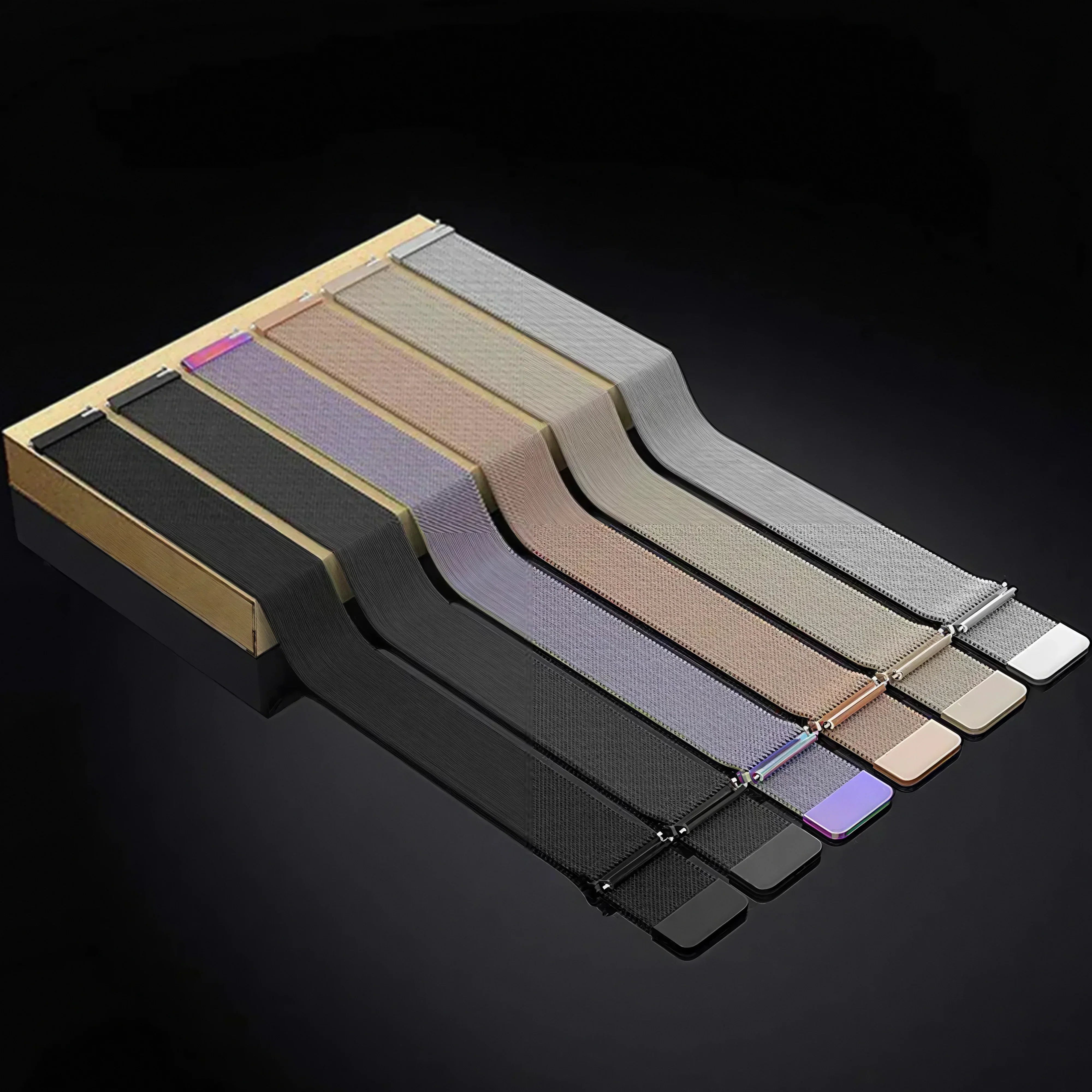 Nova — Magnetic Milanese (Light Pink) — Fitbit Versa 3/4 & Sense 1/2 - Nothing but Bands