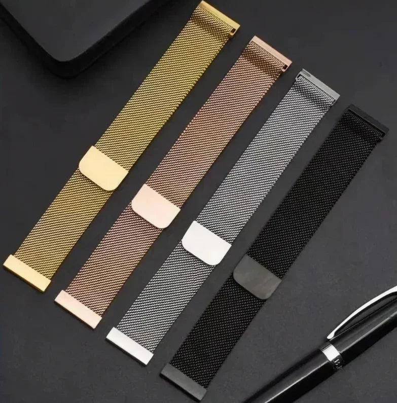 Nova — Magnetic Milanese (Black) — Fitbit Versa 1/2 & Lite - Nothing but Bands