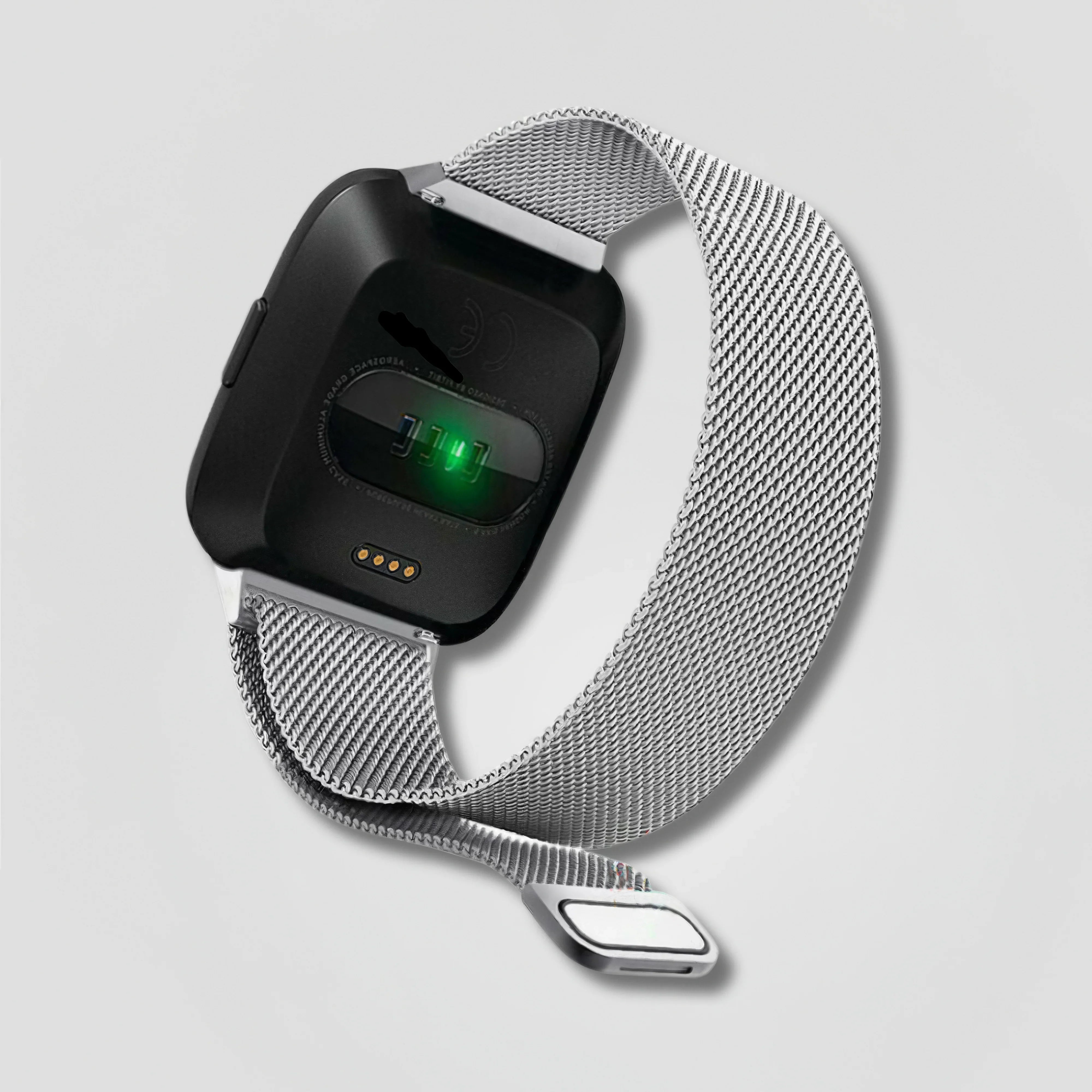 Nova — Magnetic Milanese (Silver) — Fitbit Versa 1/2 & Lite - Nothing but Bands