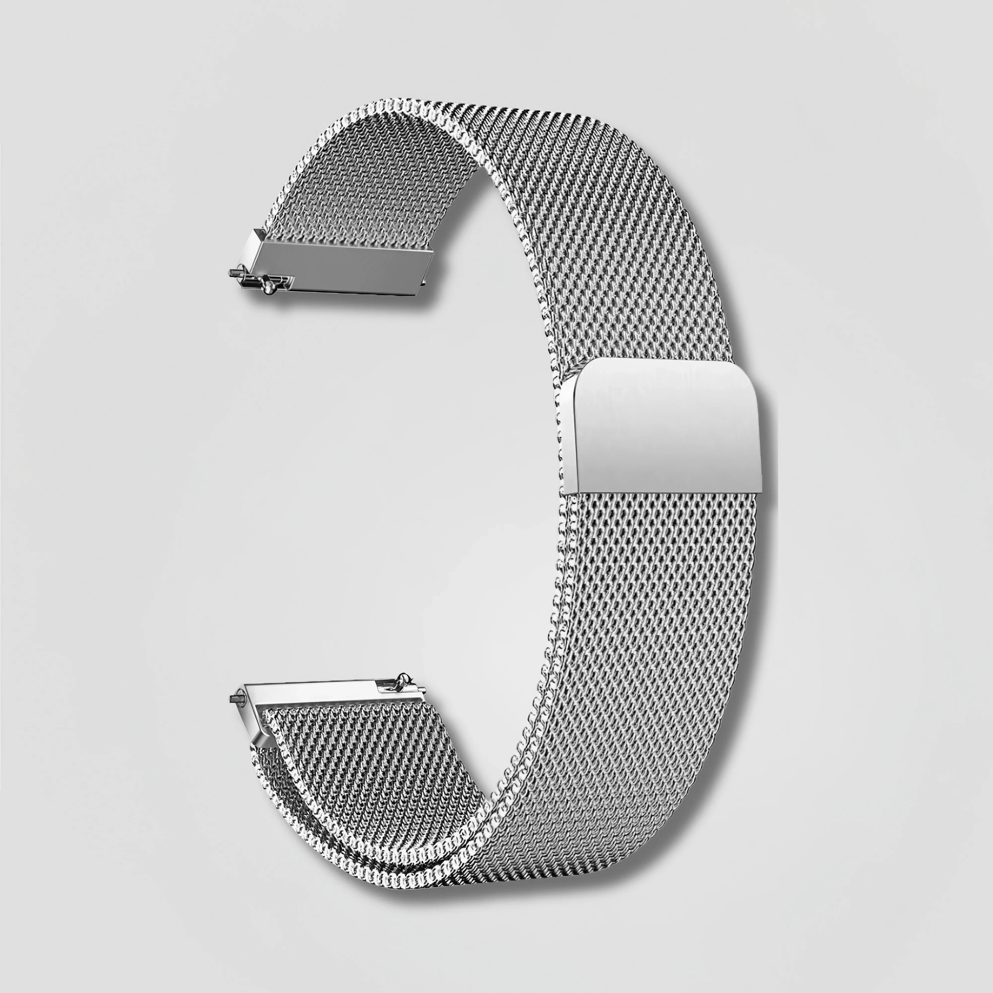 Nova — Magnetic Milanese (Silver) — Fitbit Versa 1/2 & Lite - Nothing but Bands