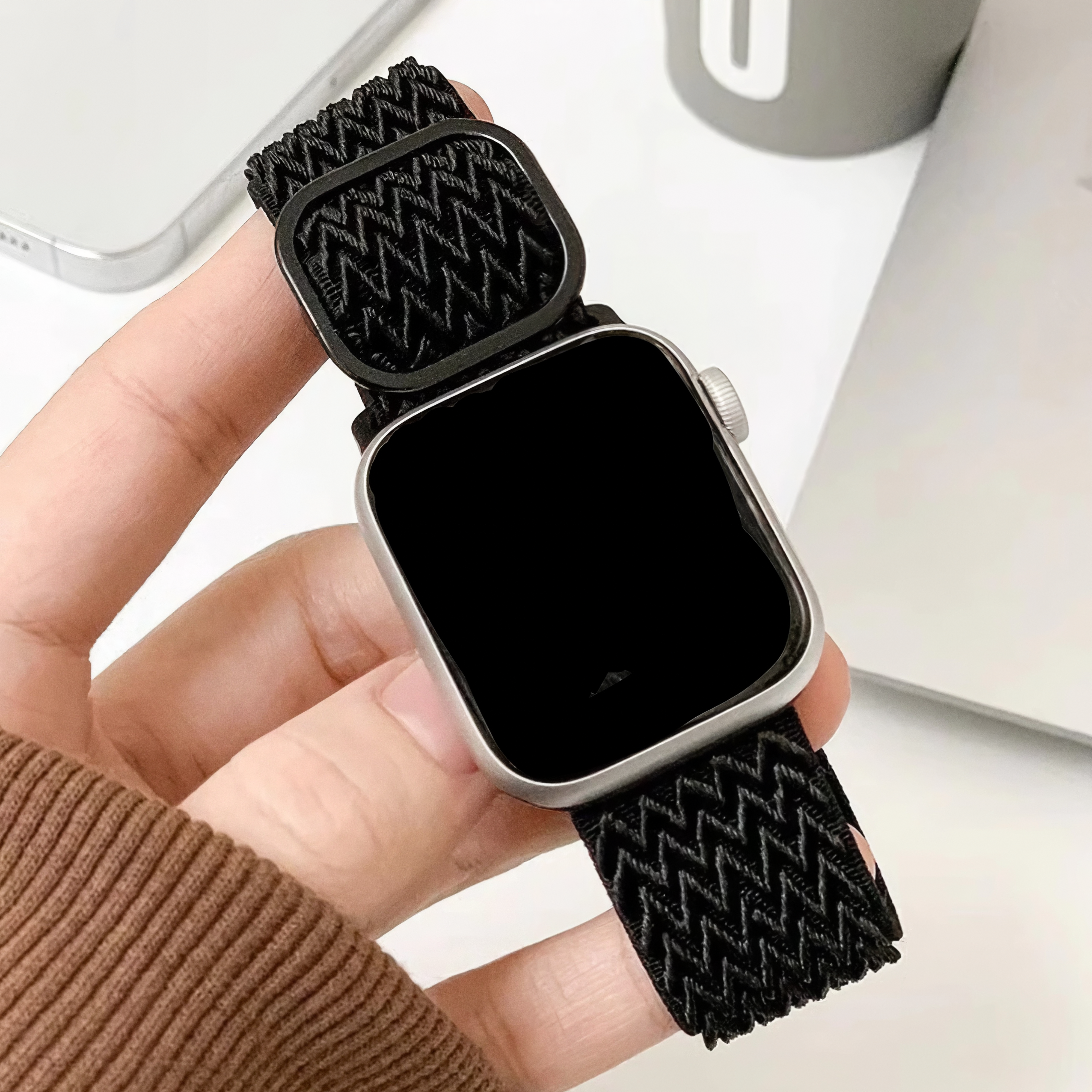 Arden — Nylon Loop (Black) — Apple Watch