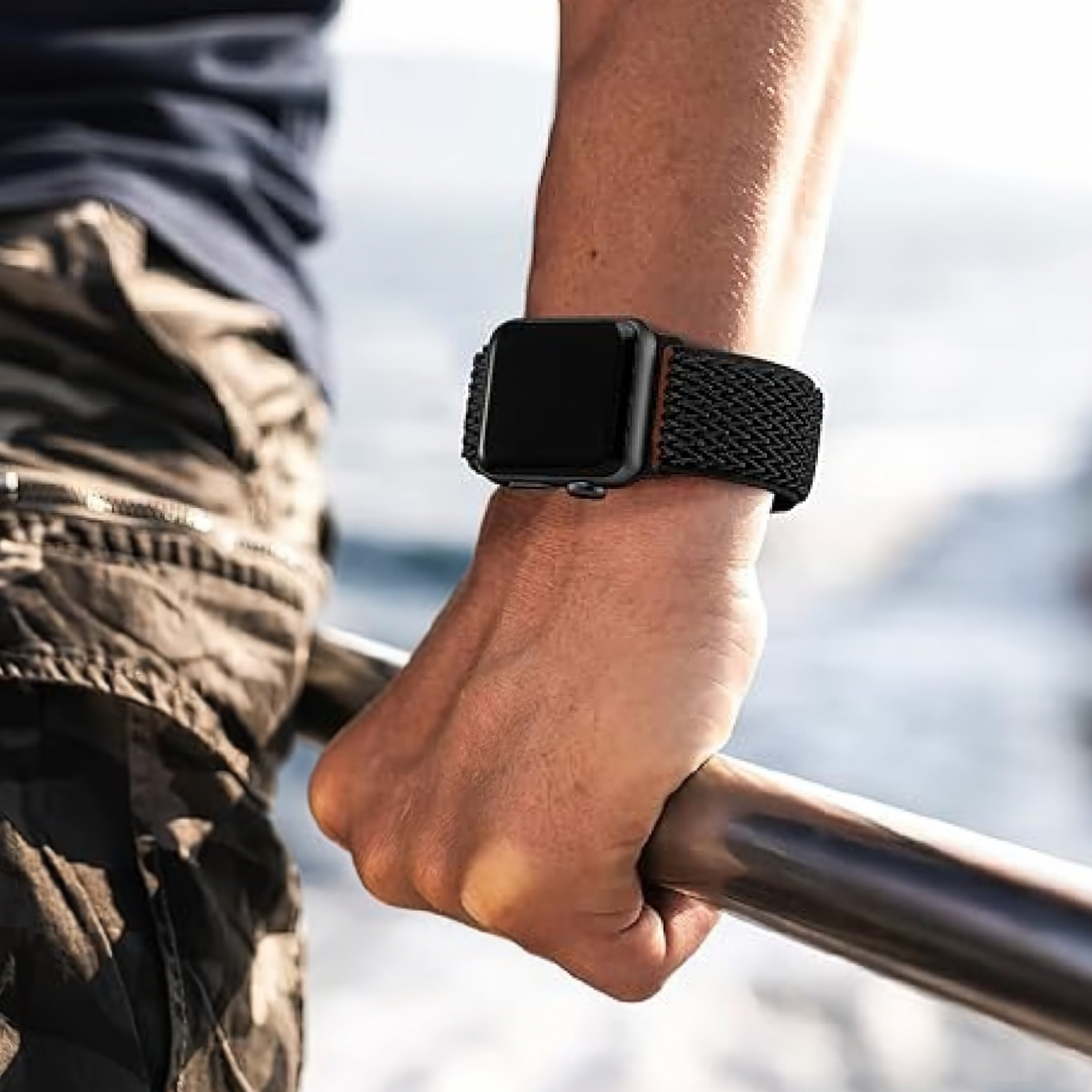 Arden — Nylon Loop (Black) — Apple Watch