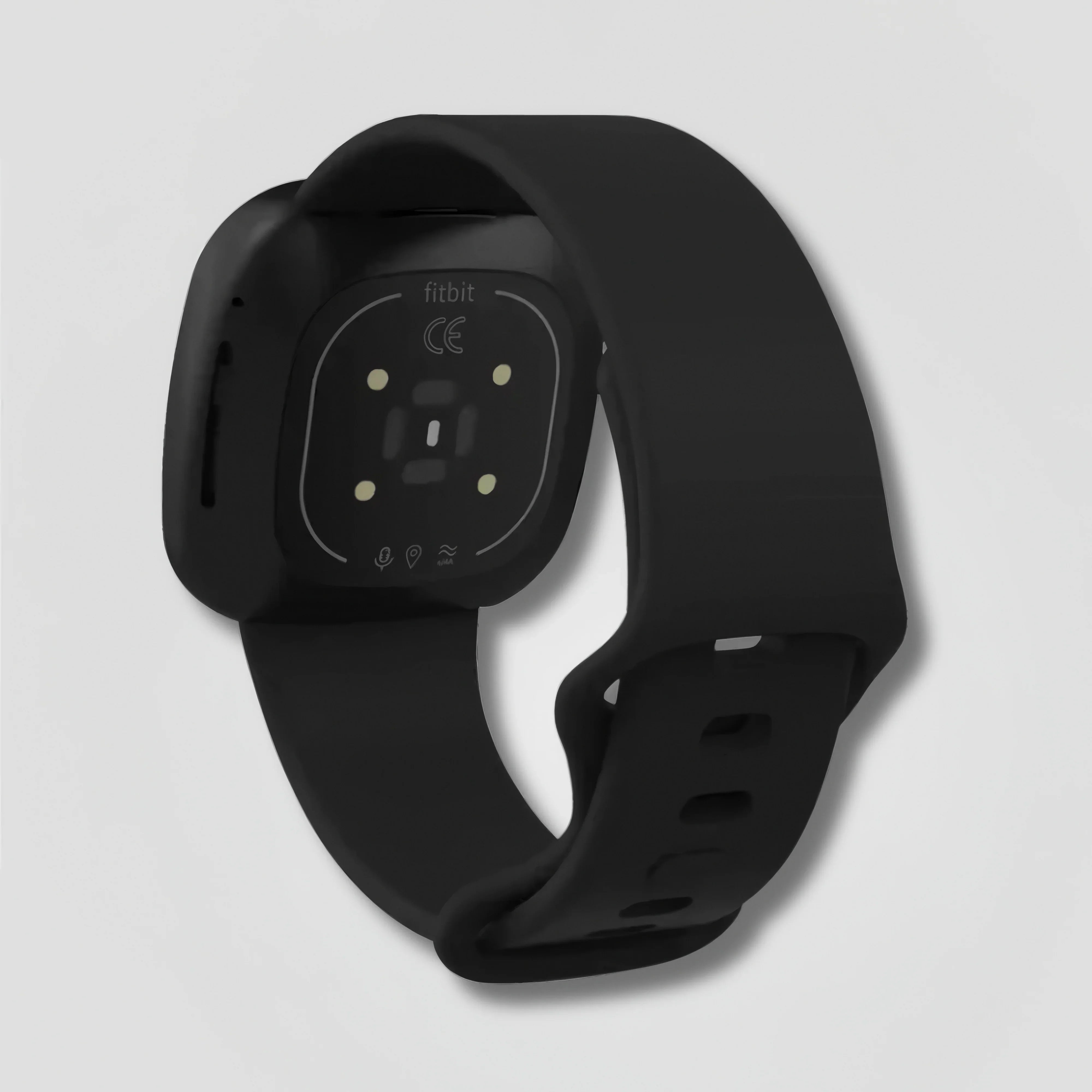 Selaro — Silicone Sport Band (Black) — Fitbit Versa 3/4 & Sense 1/2 - Nothing but Bands