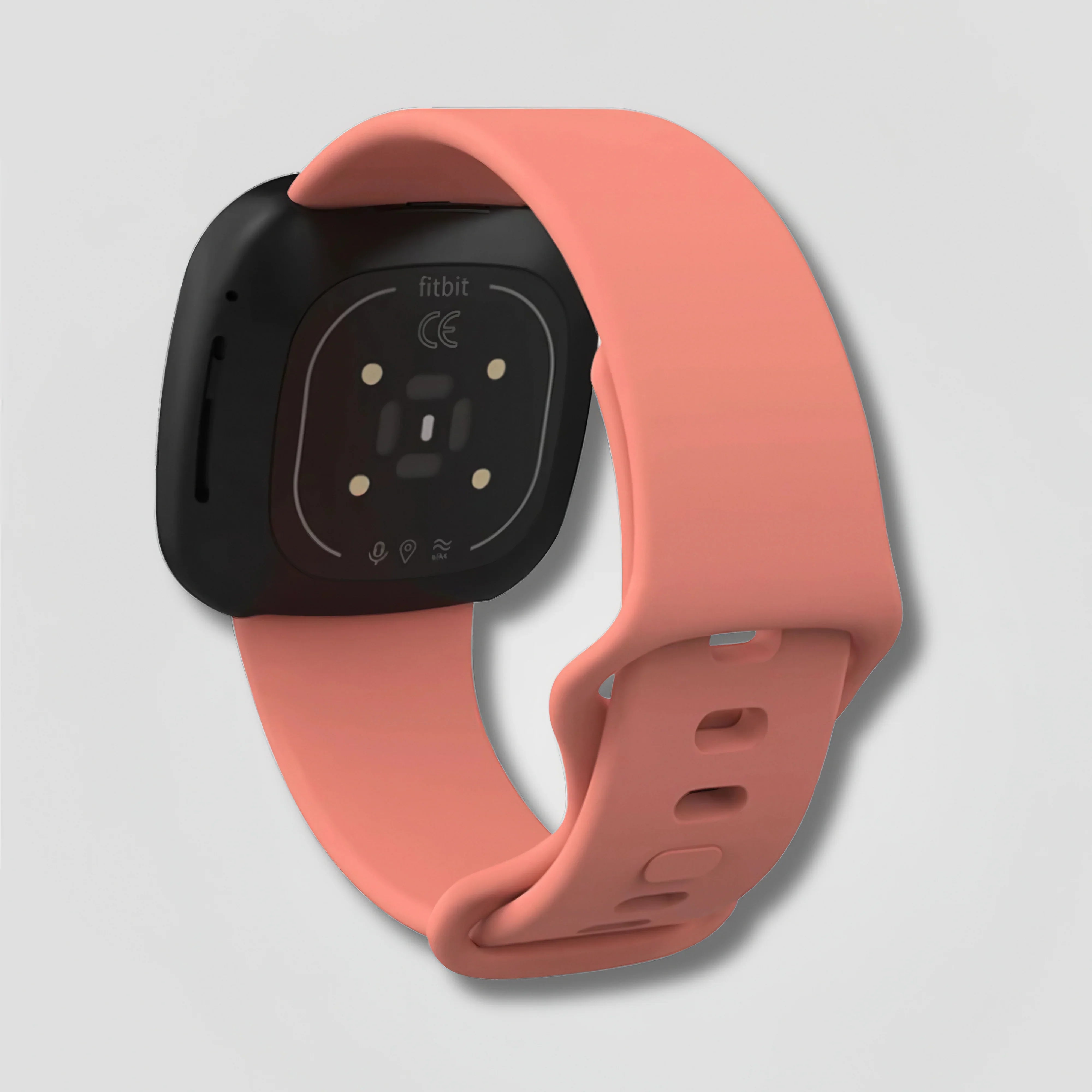 Selaro — Silicone Sport Band (Blush Coral) — Fitbit Versa 3/4 & Sense 1/2 - Nothing but Bands