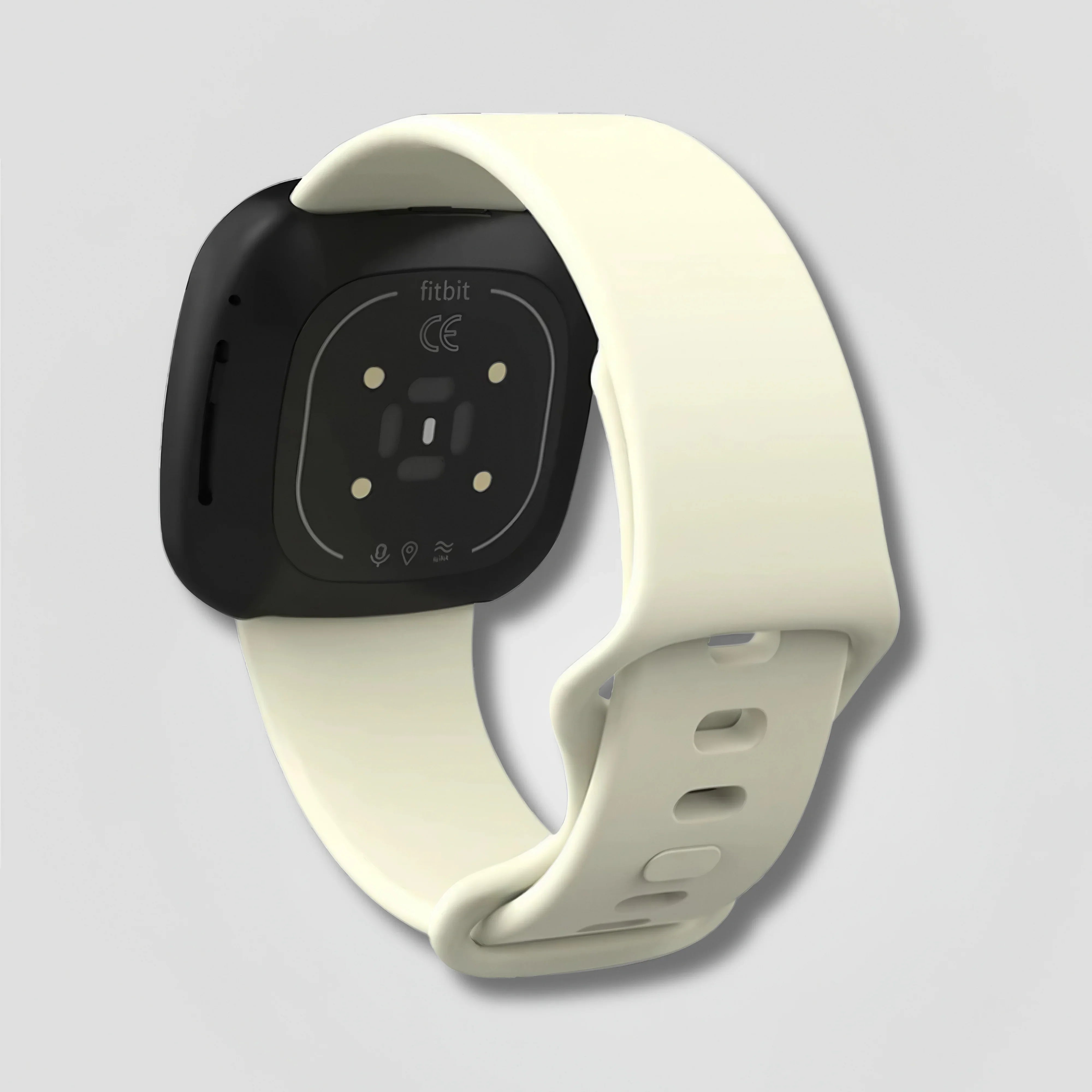 Image of Selaro — Silicone Sport Band (Ivory) — Fitbit Versa 3/4 & Sense 1/2 - Nothing but Bands