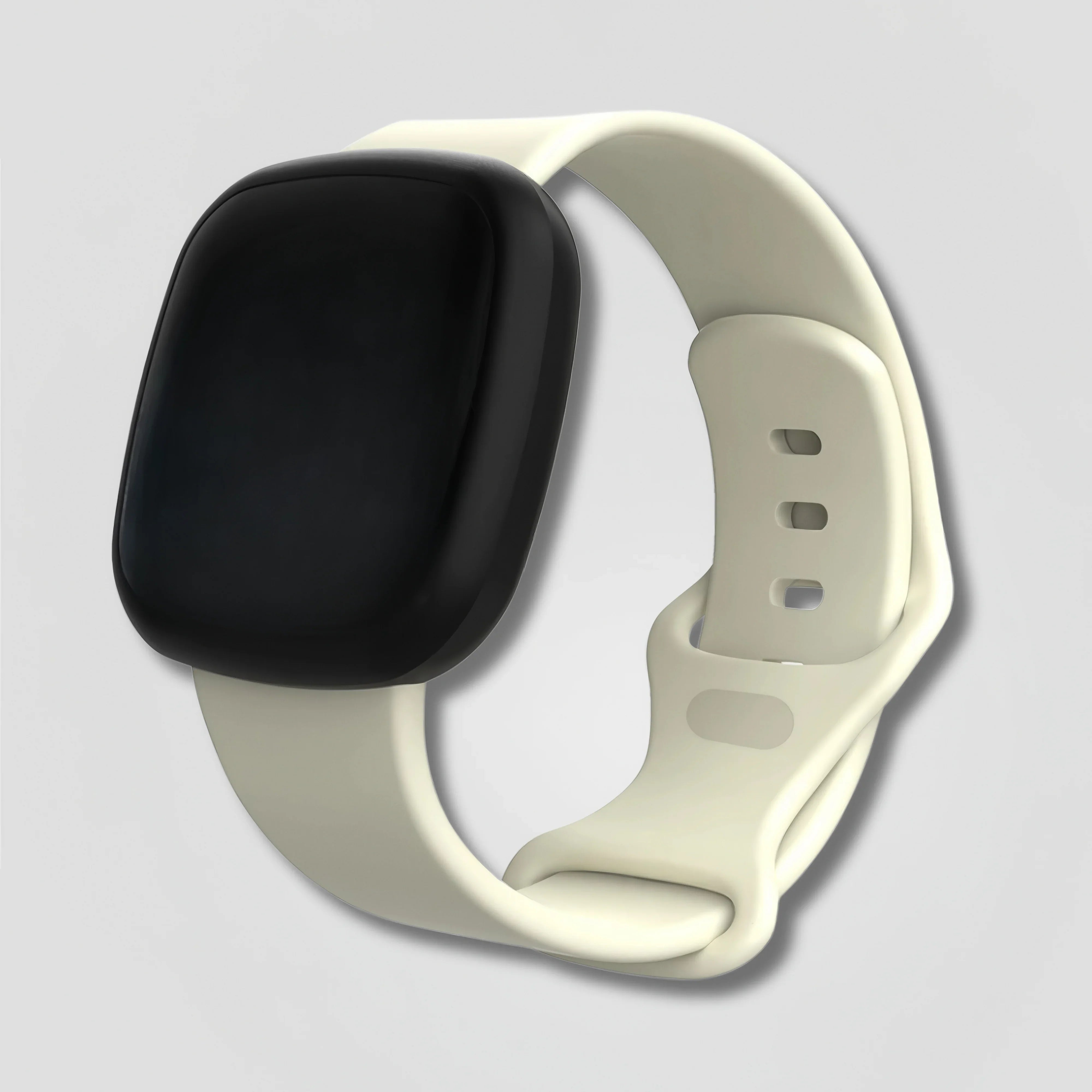 Selaro — Silicone Sport Band (Ivory) — Fitbit Versa 3/4 & Sense 1/2 - Nothing but Bands