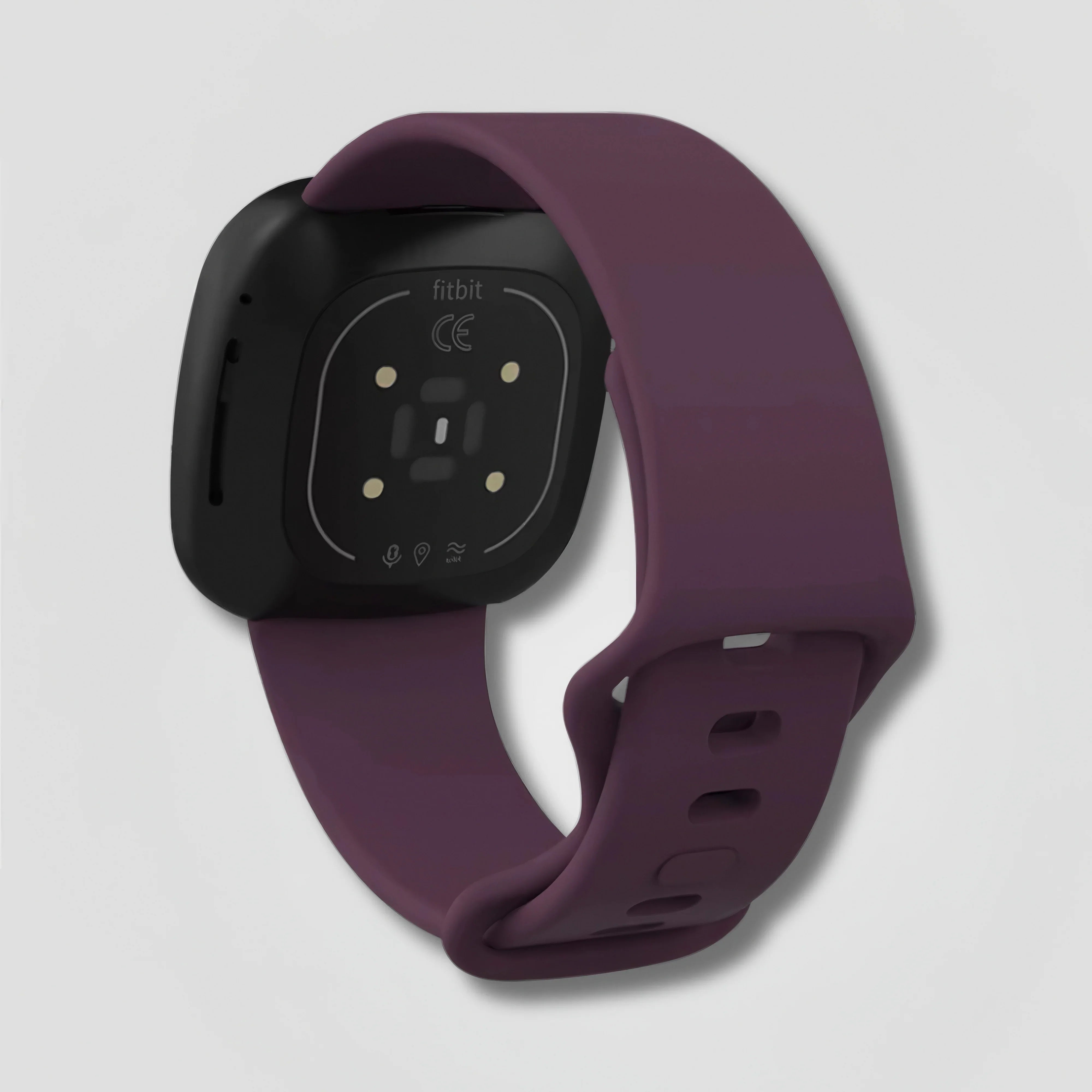 Selaro — Silicone Sport Band (Plum) — Fitbit Versa 3/4 & Sense 1/2 - Nothing but Bands