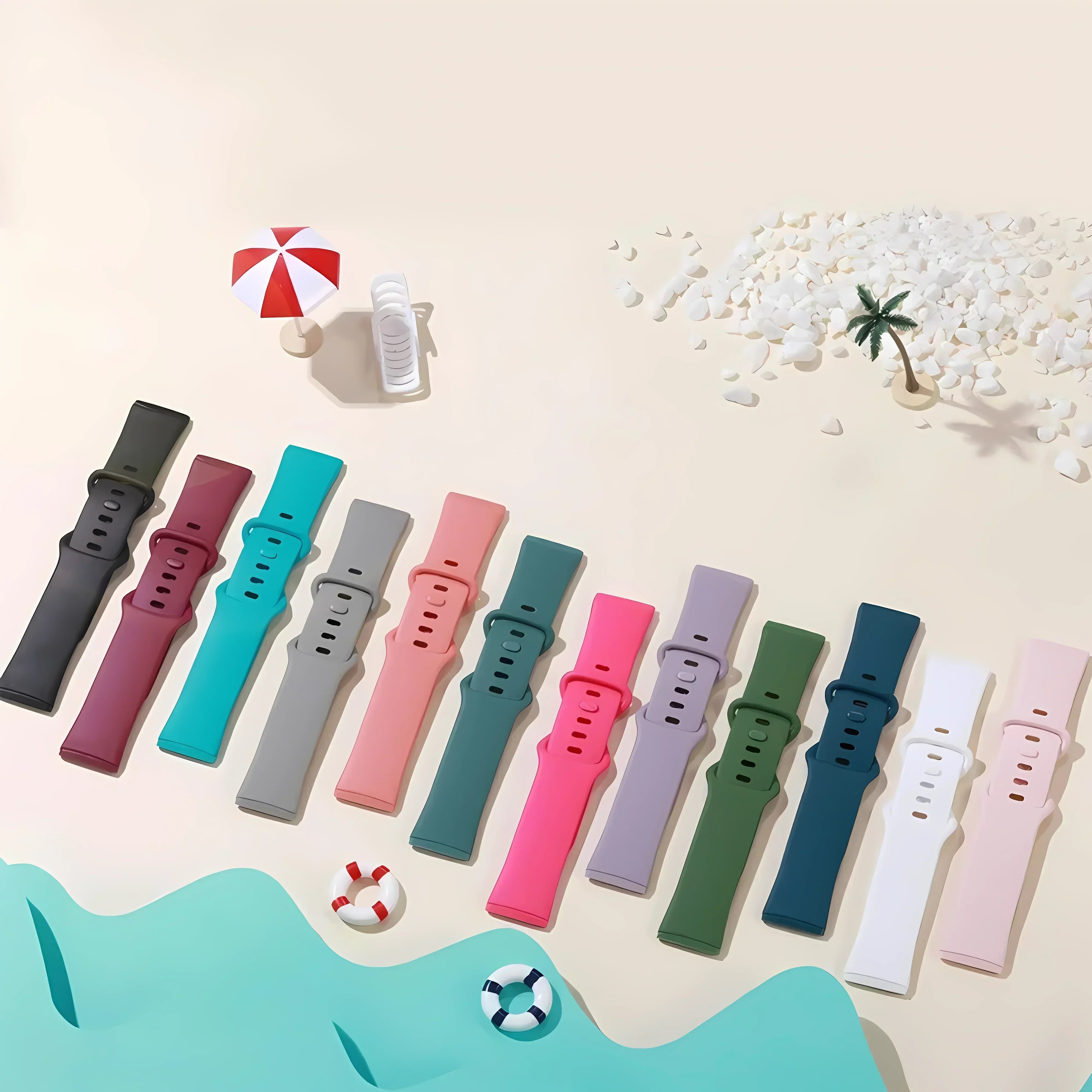 Selaro — Silicone Sport Band (Plum) — Fitbit Versa 3/4 & Sense 1/2 - Nothing but Bands