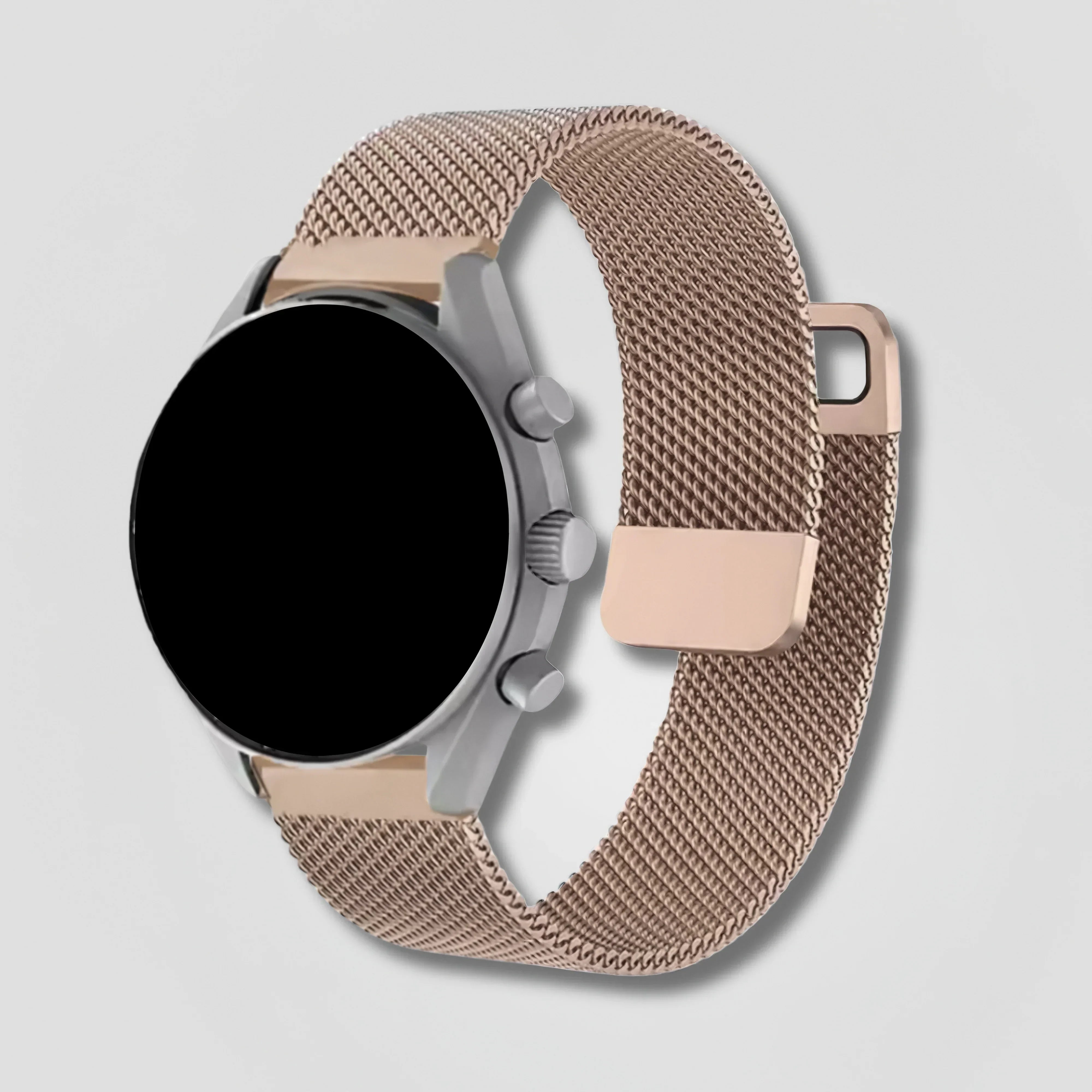 Solin — Magnetic Milanese (Rose GOld) — Quick Release 22mm - Nothing but Bands