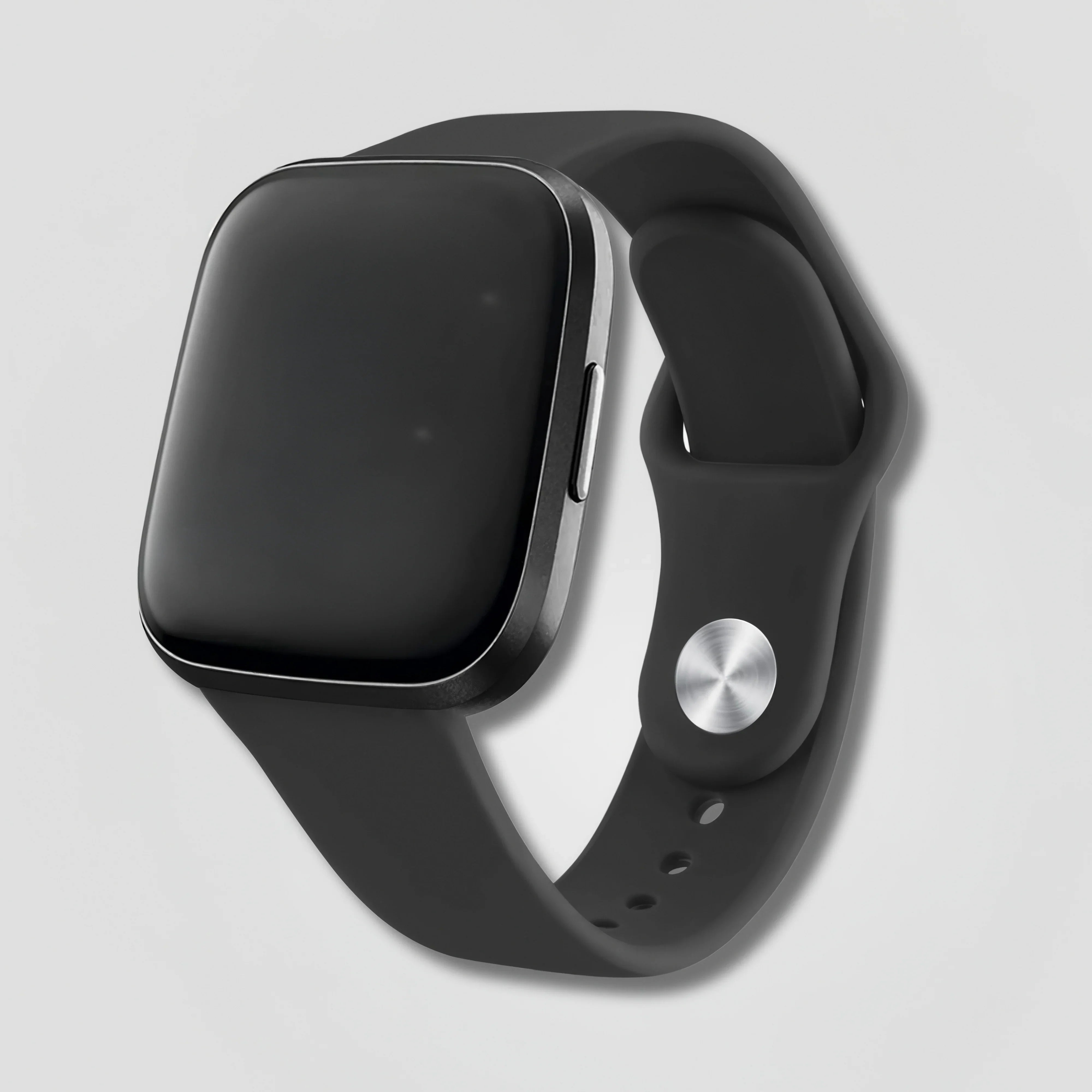 Image of Solvia — Silicone Sport Band (Black) — Fitbit Versa 1/2 & Lite - Nothing but Bands