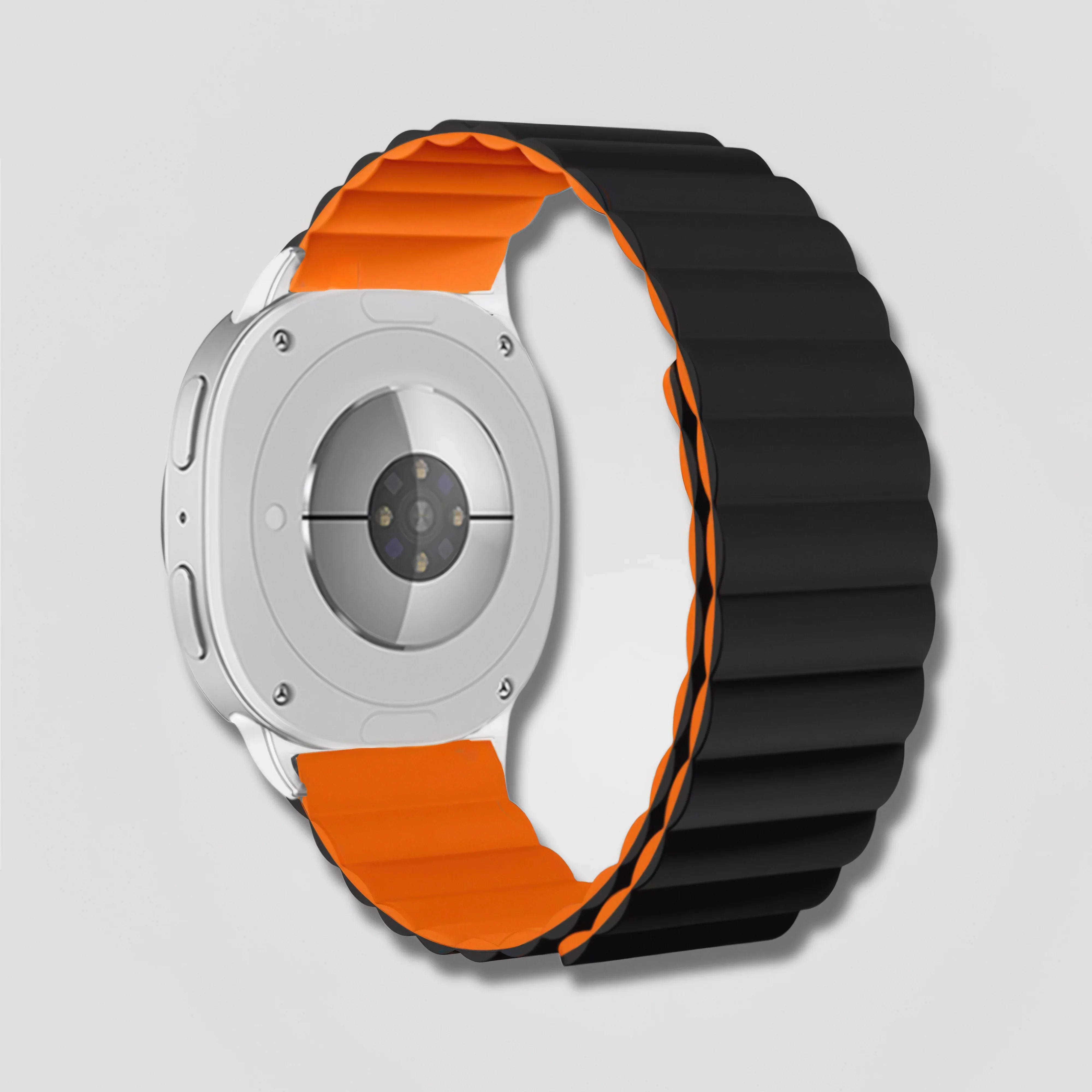 Image of Sorix — Magnetic Loop (Black & Orange) — Galaxy Watch 8 - Nothing but Bands