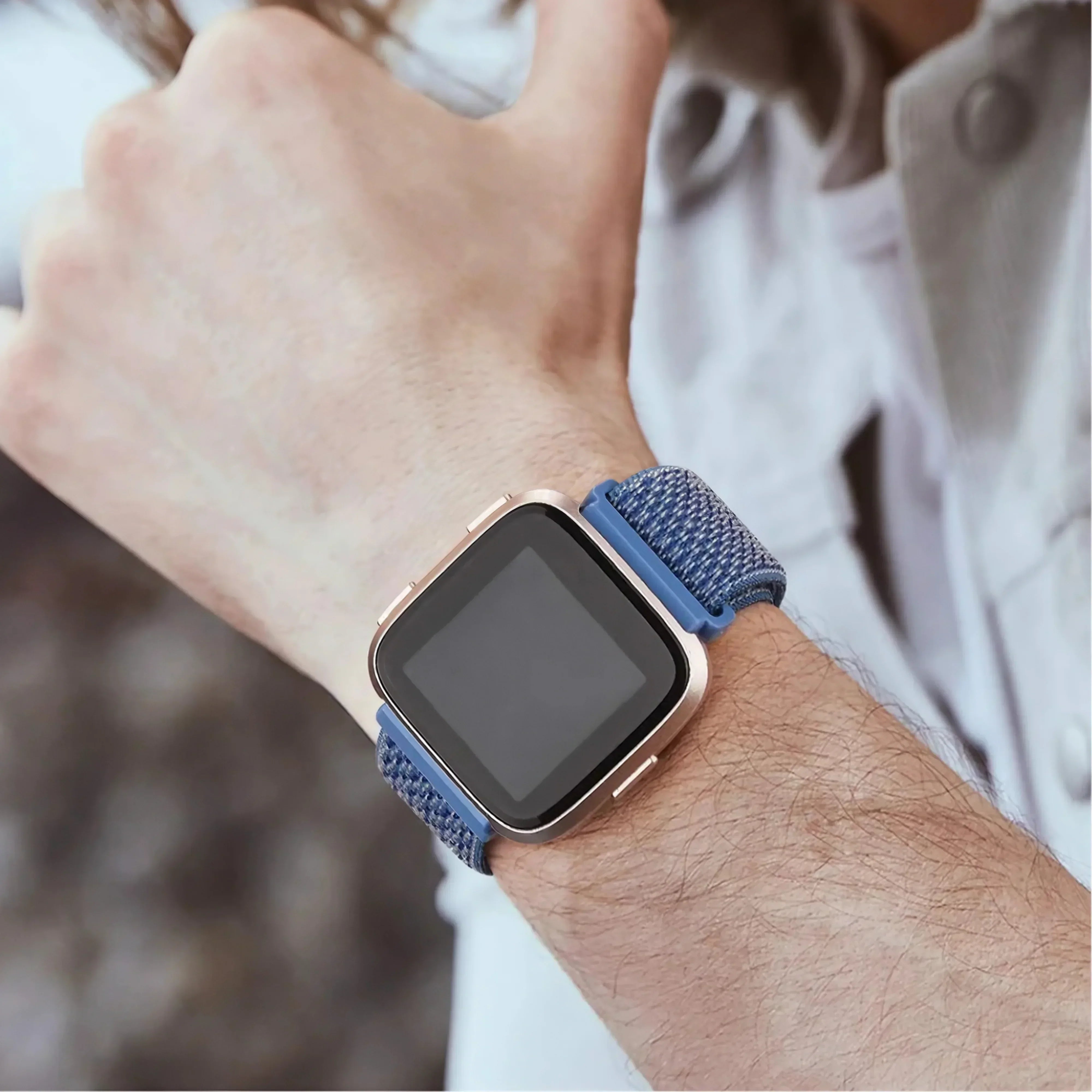 Image of Temlo — Nylon Loop (Mint Green) — Fitbit Versa 1/2 & Lite - Nothing but Bands