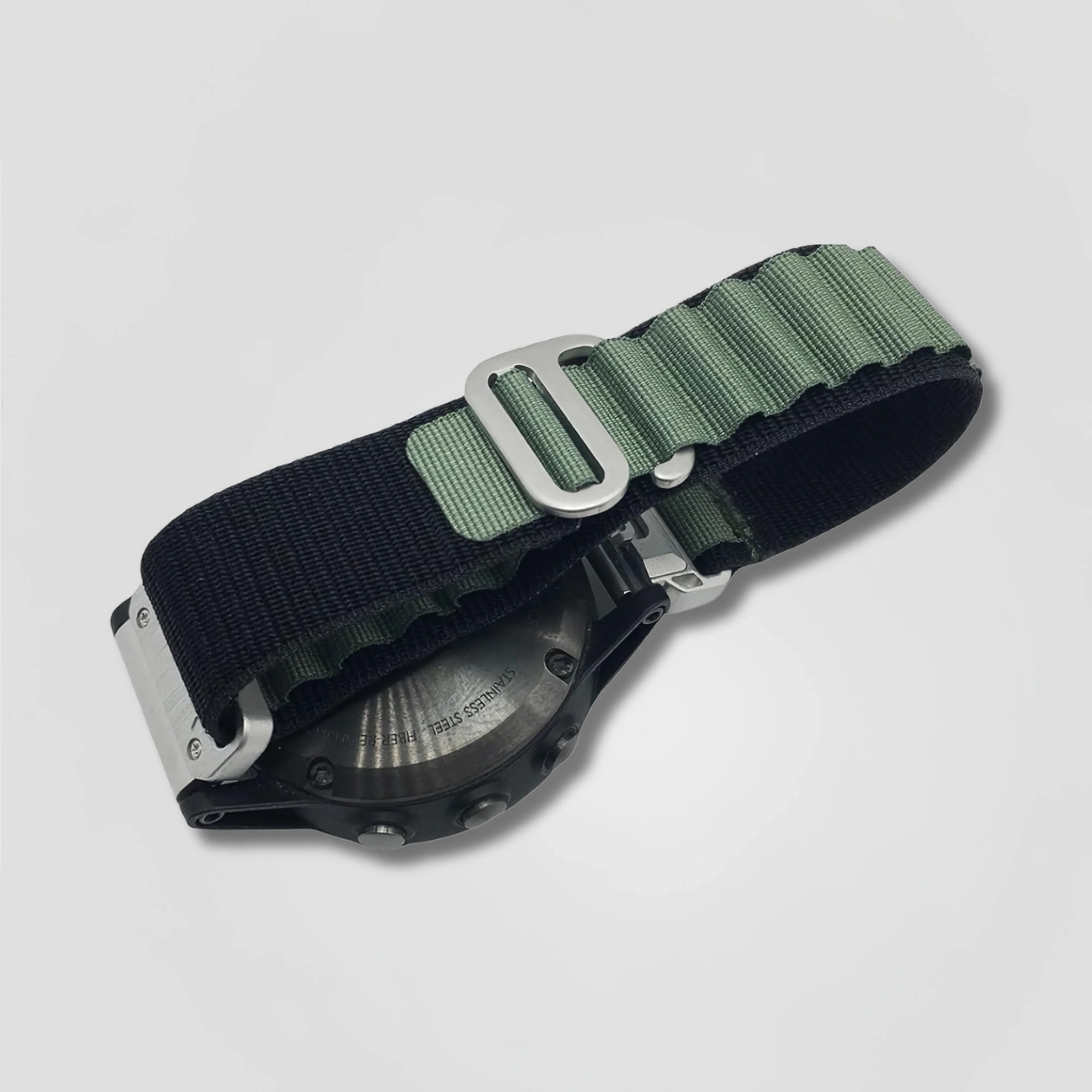 Image of Teral — Nylon Loop (Black & Olive) — Garmin QuickFit 22 - Nothing but Bands