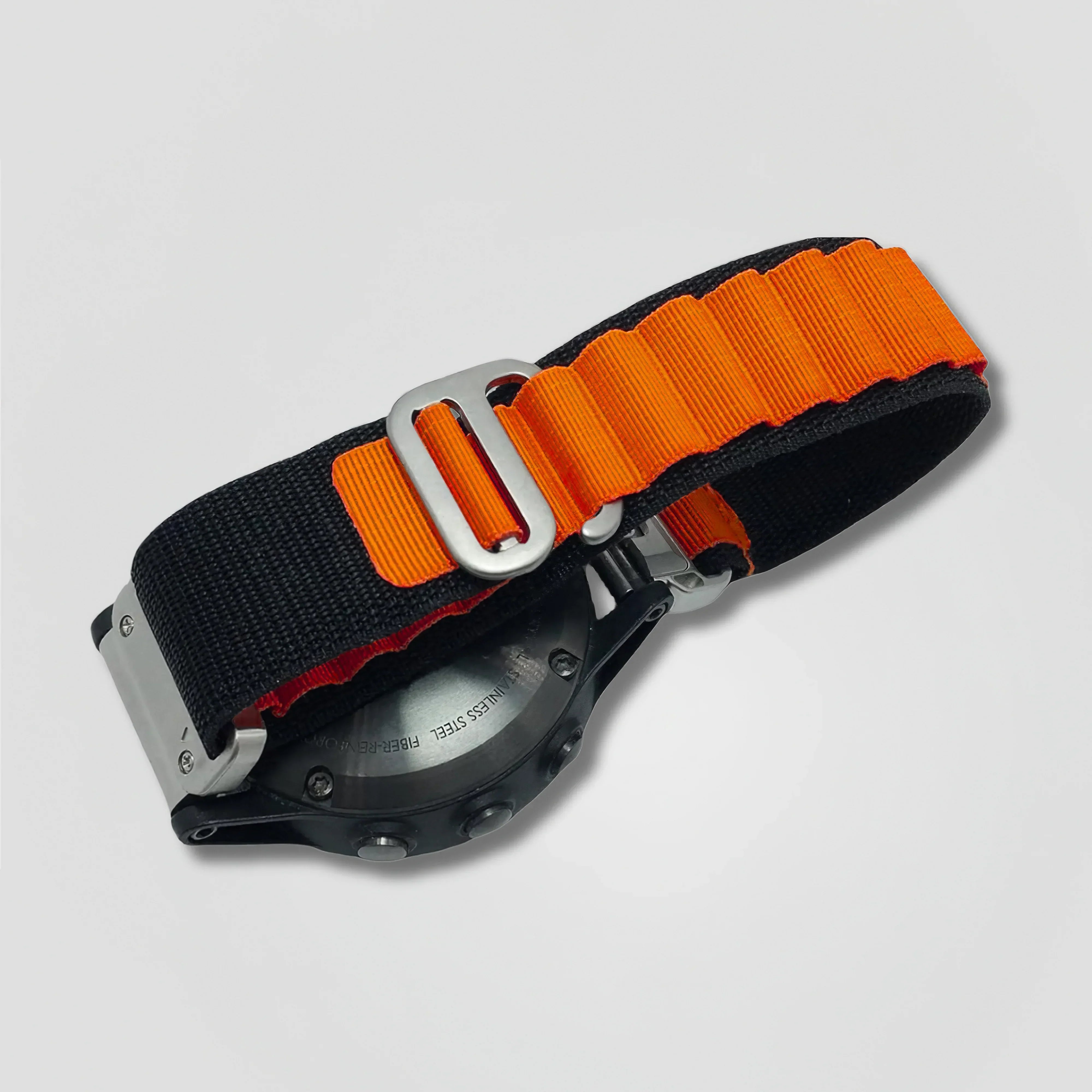Image of Teral — Nylon Loop (Black & Orange) — Garmin QuickFit 26 - Nothing but Bands