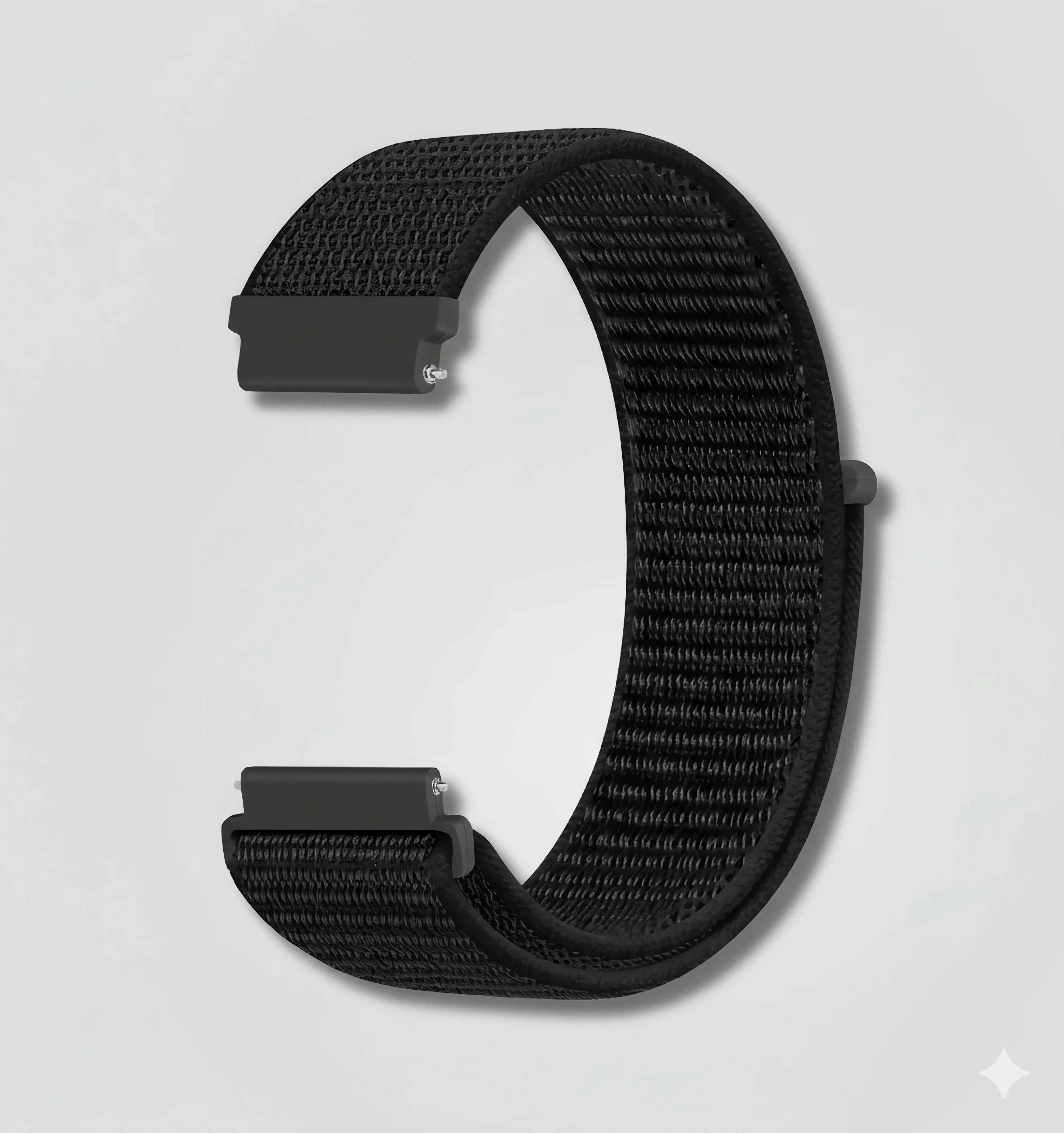 Véllo — Nylon Loop (Black) — Quick Release 22mm - Nothing but Bands