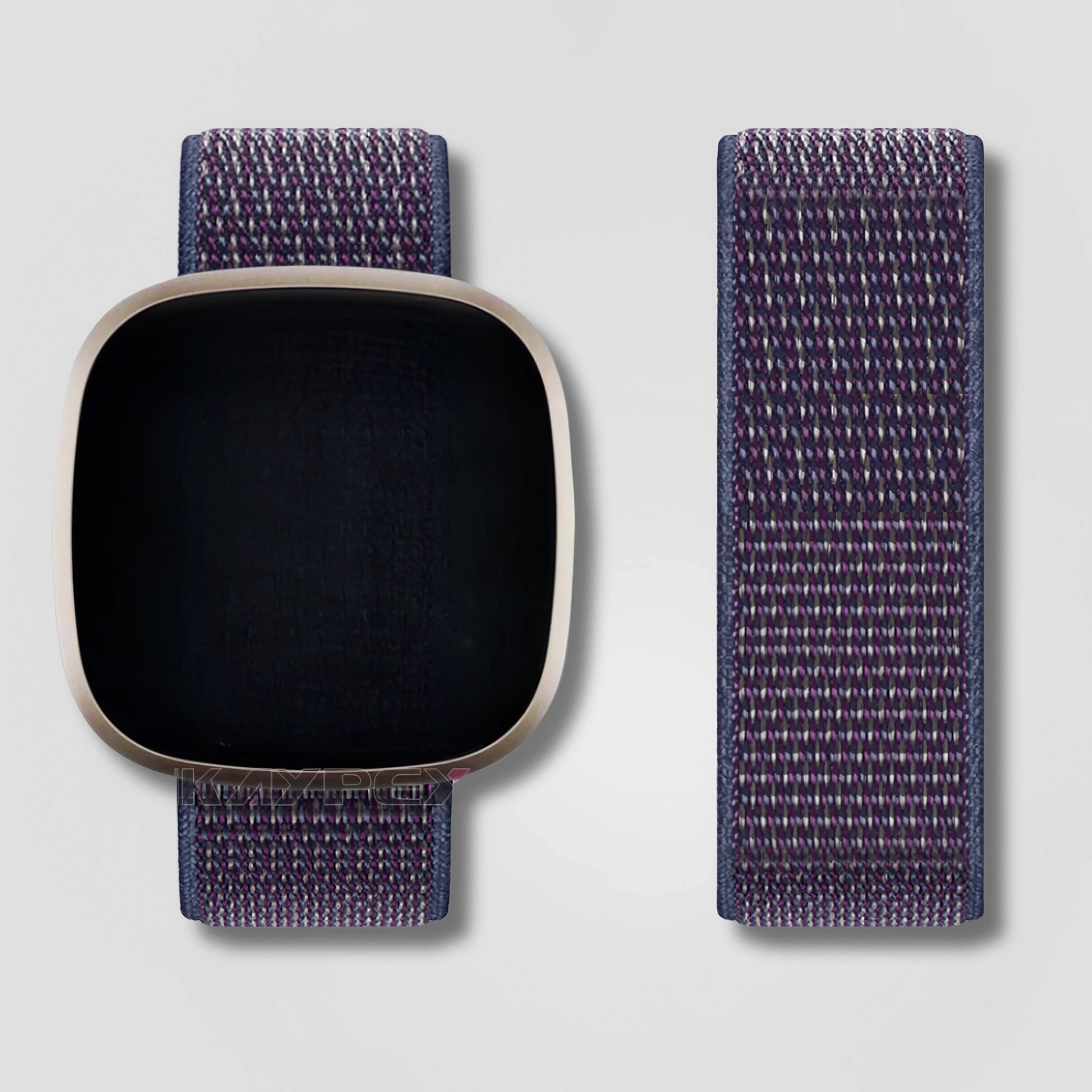 Vellora - Nylon Loop (Midnight Purple) - Fitbit Versa 3/4 & Sense 1/2 - Nothing but Bands
