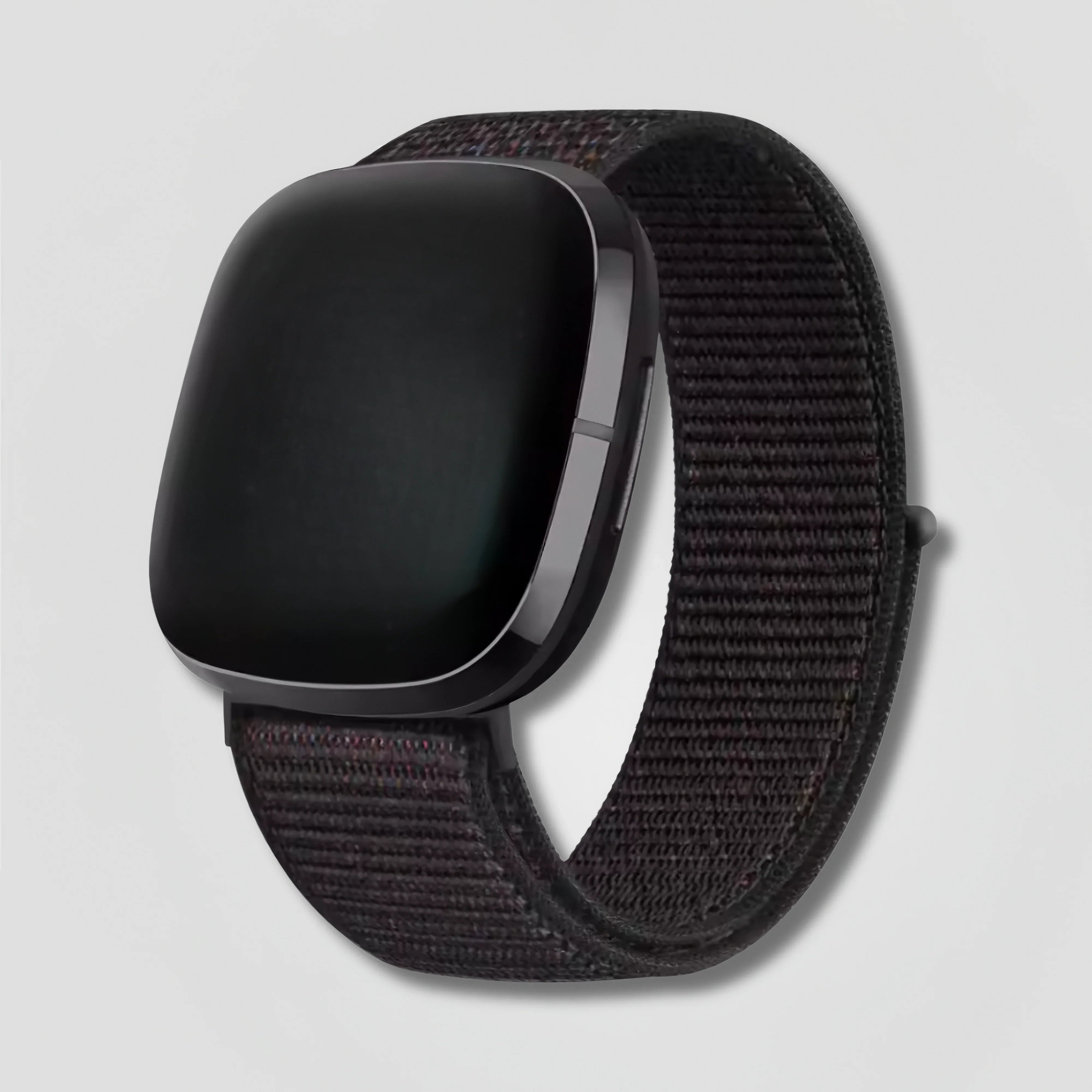 Image of Vellora - Nylon Loop (Official Black) - Fitbit Versa 3/4 & Sense 1/2 - Nothing but Bands