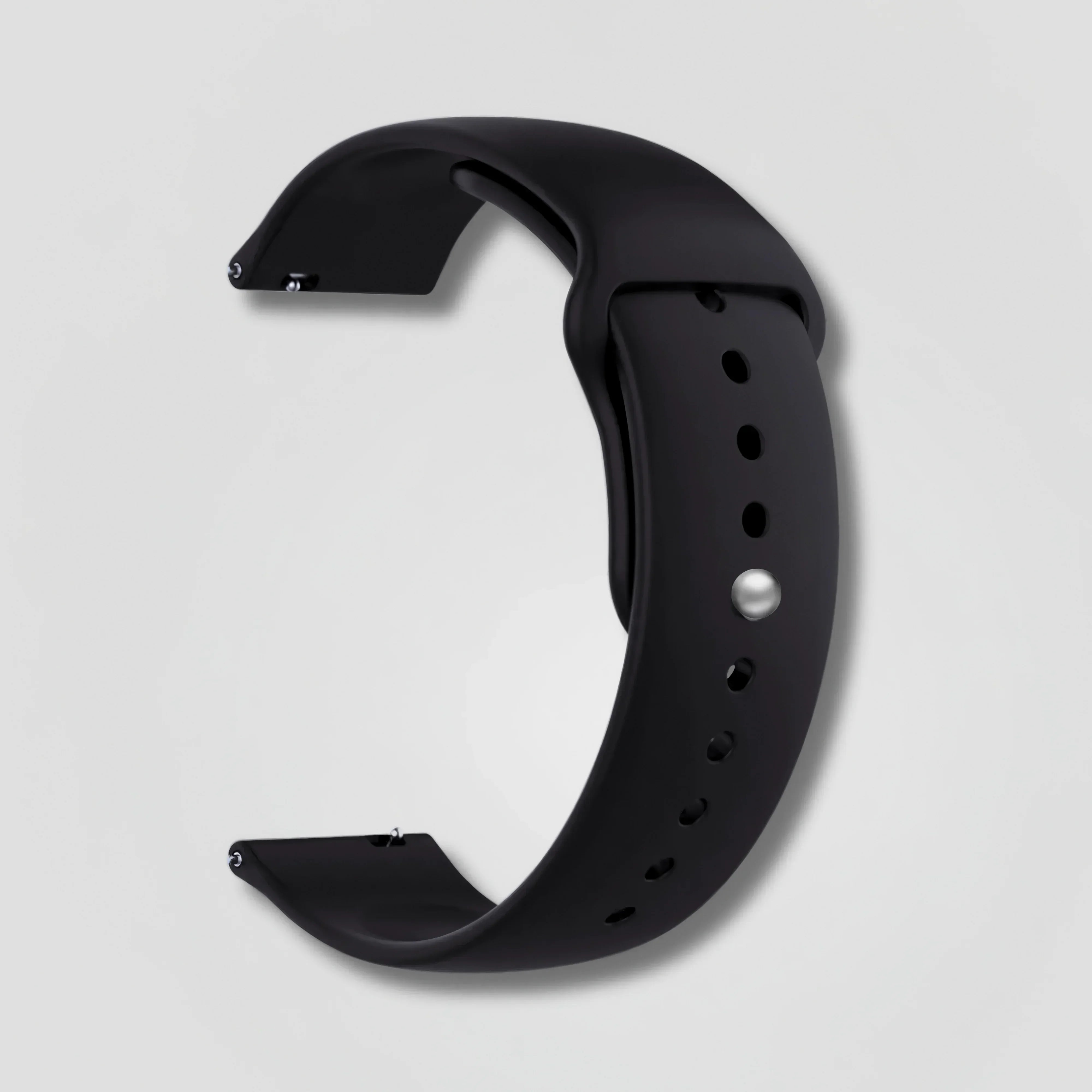 Image of Vornis — Silicone Sport Band (Black) — Quick Release 22mm - Nothing but Bands