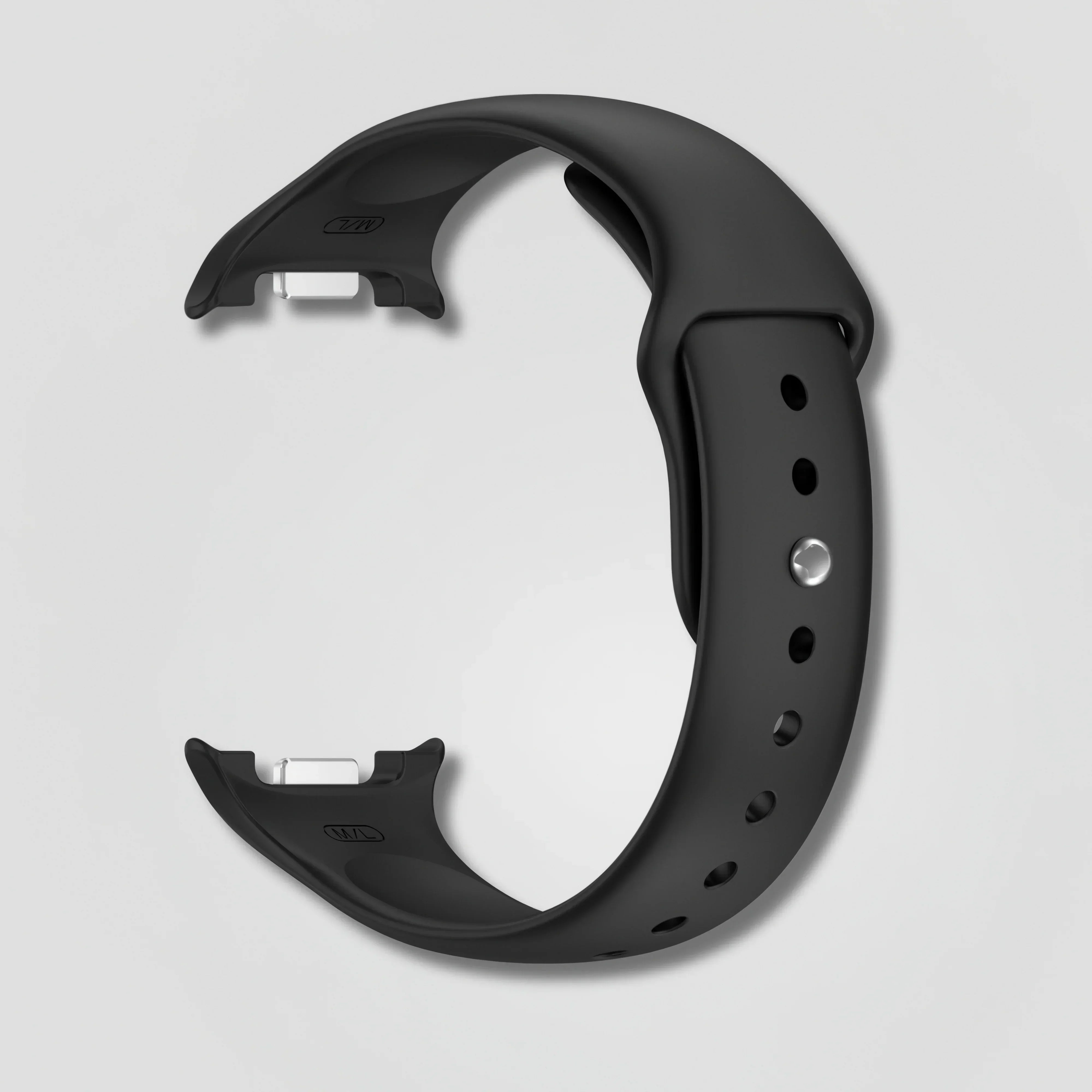 Vornis — Silicone Sport Band (Black) — Samsung Watch 8 - Nothing but Bands