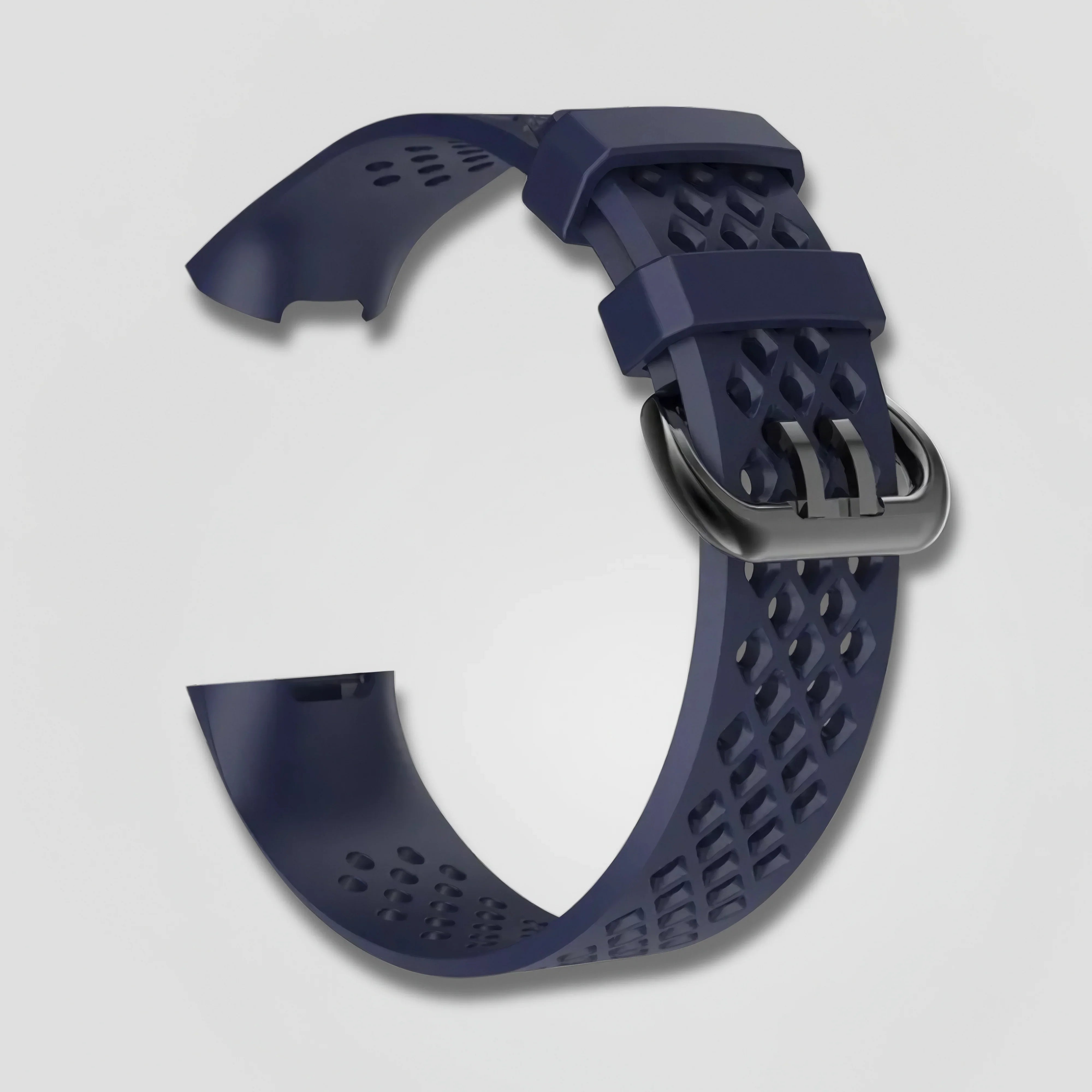 Zera — Silicone Sport Band (Dark Blue) — Fitbit Charge 3/4 - Nothing but Bands