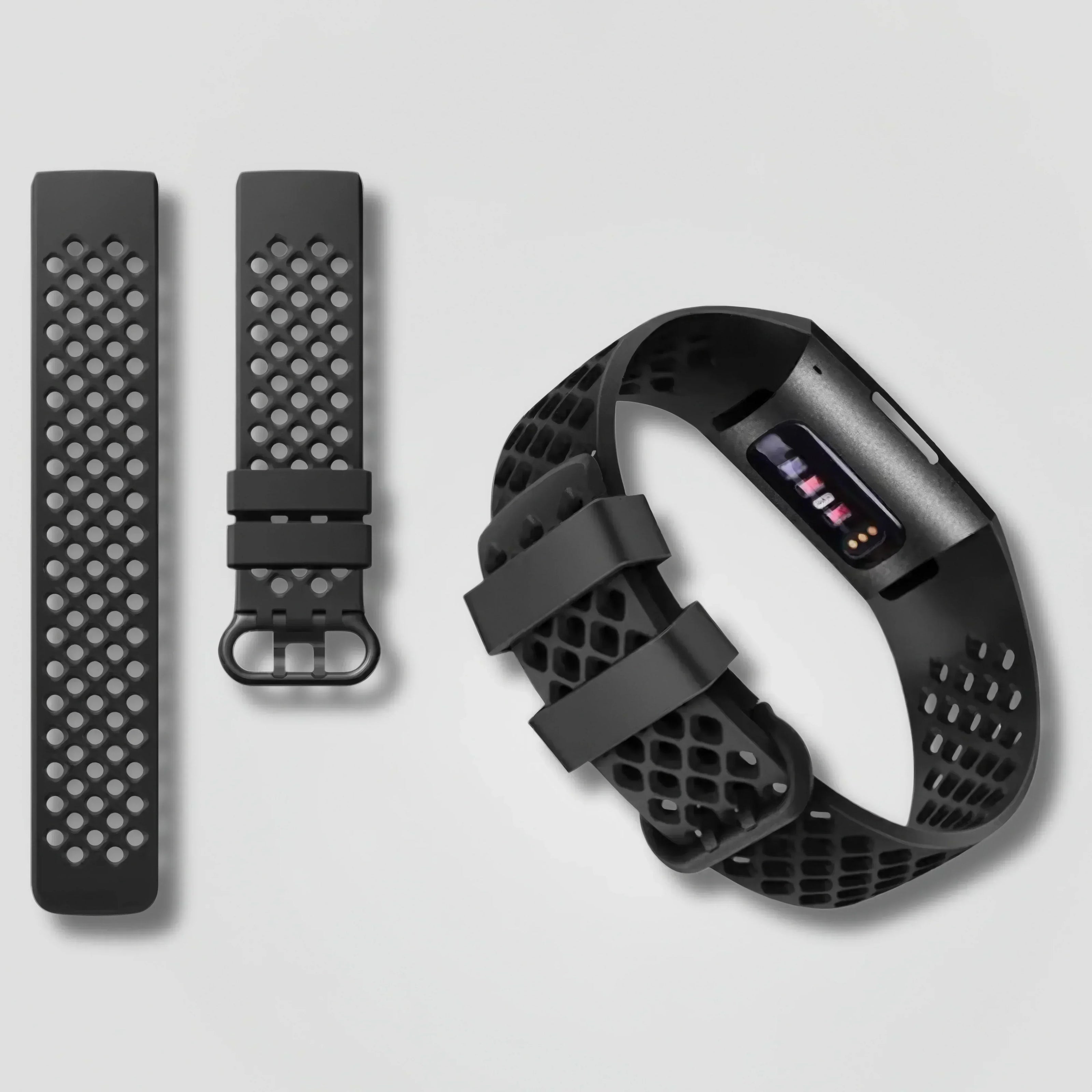 Zera — Silicone Sport Band (Powder Sand) — Fitbit Charge 3/4 - Nothing but Bands