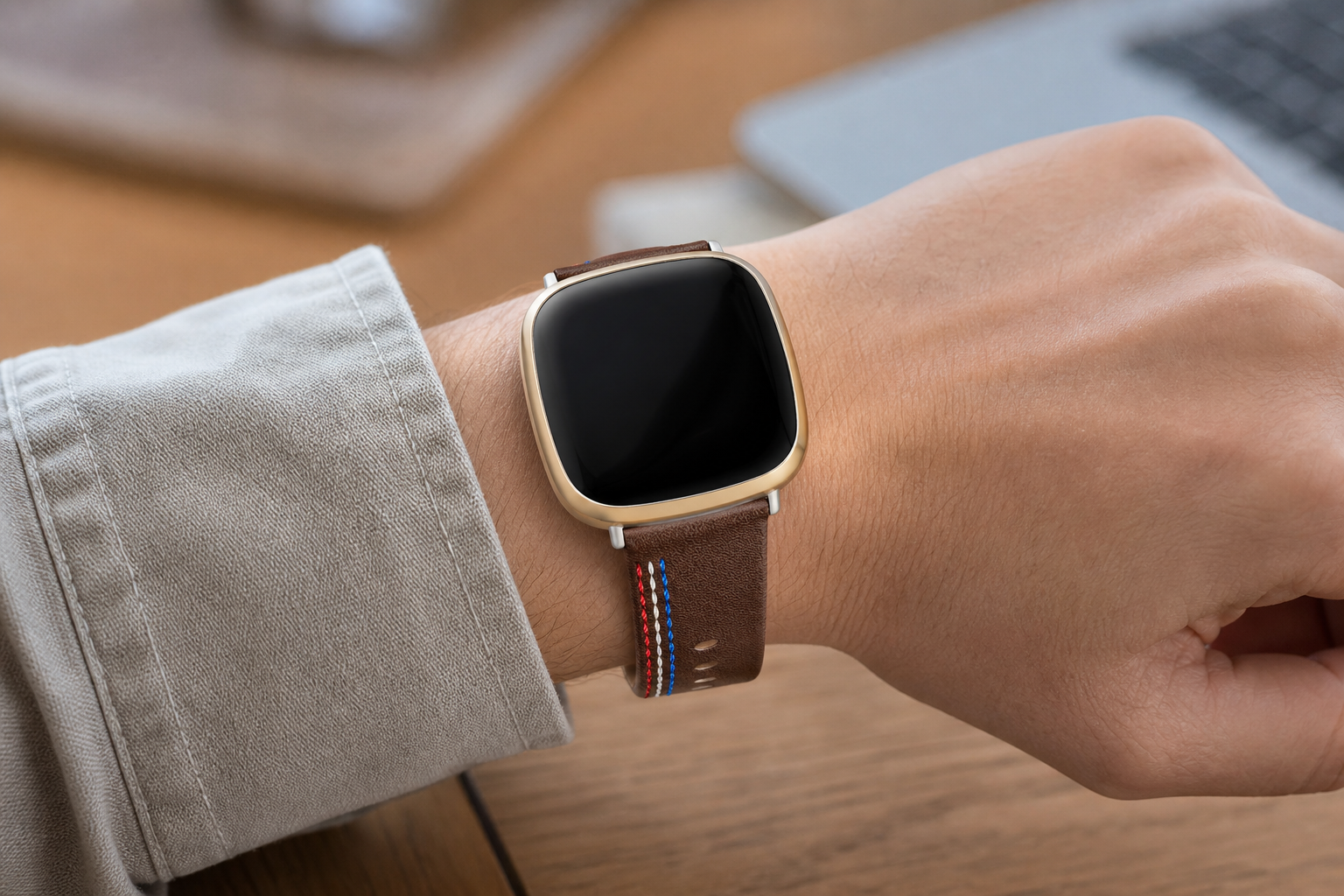 Image of Ryder — Genuine Leather Strap — Fitbit Versa 3/4 & Sense 1/2