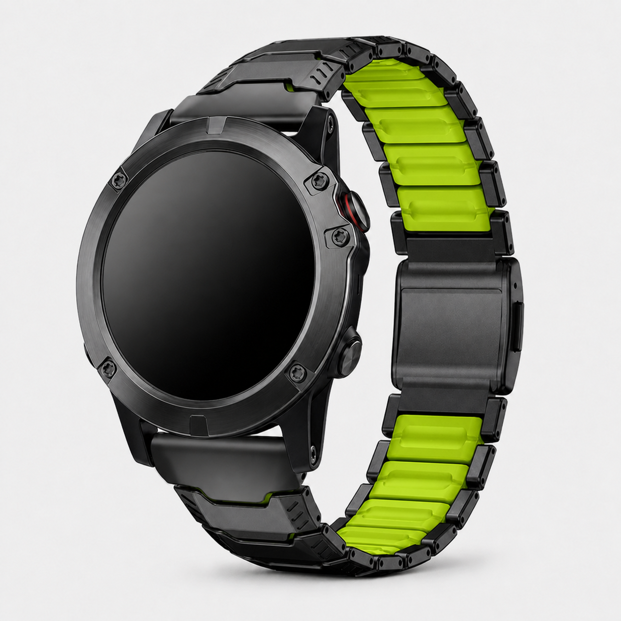 Image of Kovar — Stainless Silicone Link — Garmin QuickFit 22