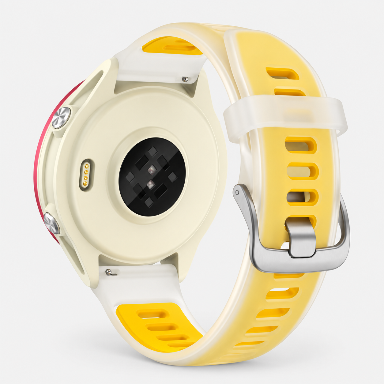 Image of Jelli jelly-style silicone sport band detail for Quick Release 20mm