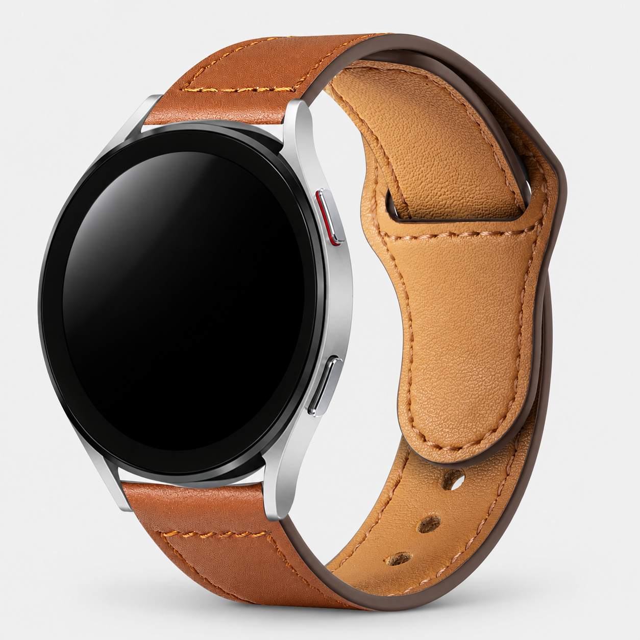 Image of Noren genuine leather pin-and-tuck band for 22mm quick-release watches