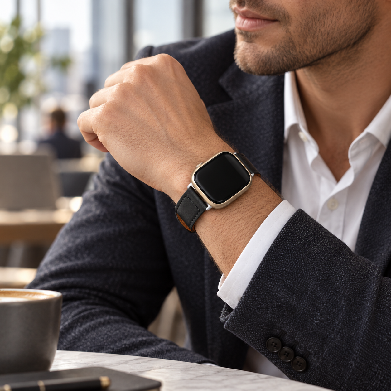 Image of Noren — Genuine Leather Band — Fitbit Versa 3/4 & Sense 1/2